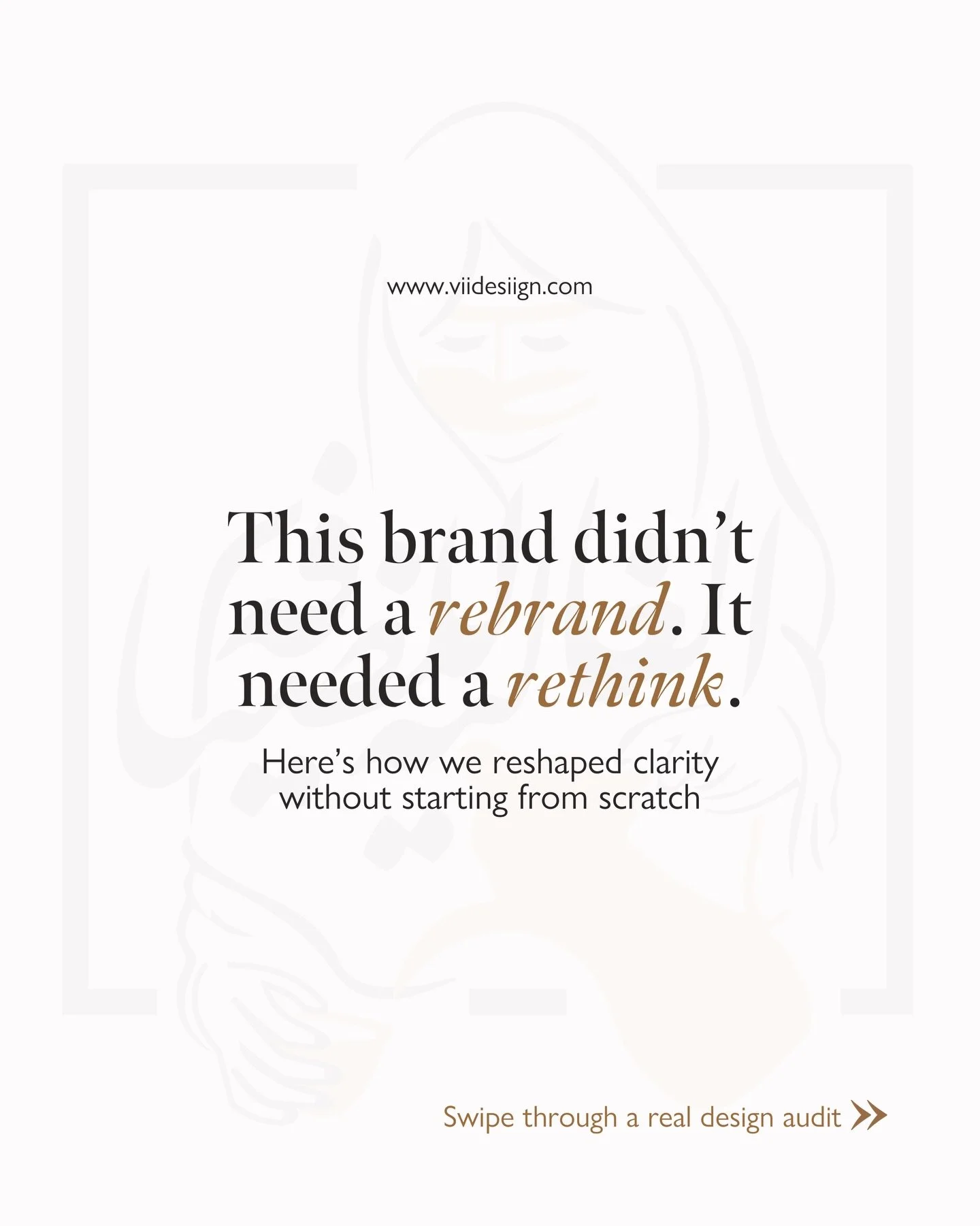 Most brands don&rsquo;t need a rebrand.
They need refinement rooted in strategy.

This project? A perfect example of reshaping clarity without starting from scratch. Here&rsquo;s what we did:

✔️ Kept the logo
✔️ Elevated the visuals
✔️ Built structu