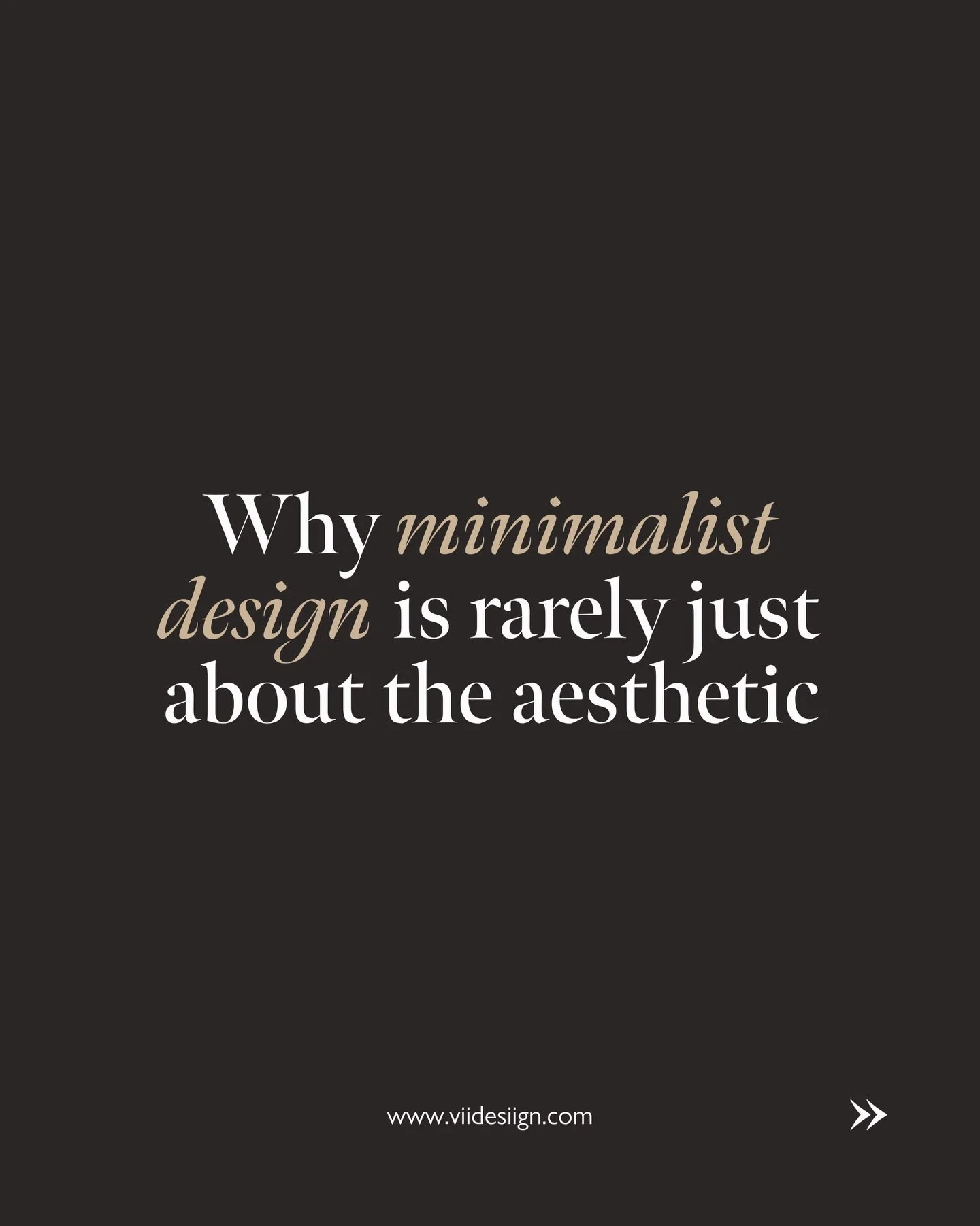 Searching for &ldquo;minimalist design&rdquo; is often the first step toward a much-needed business pivot.

At ViiDesiign Studio, we&rsquo;ve noticed that when founders in Beauty, Fashion, and Wellness move toward minimalism, they aren&rsquo;t just c
