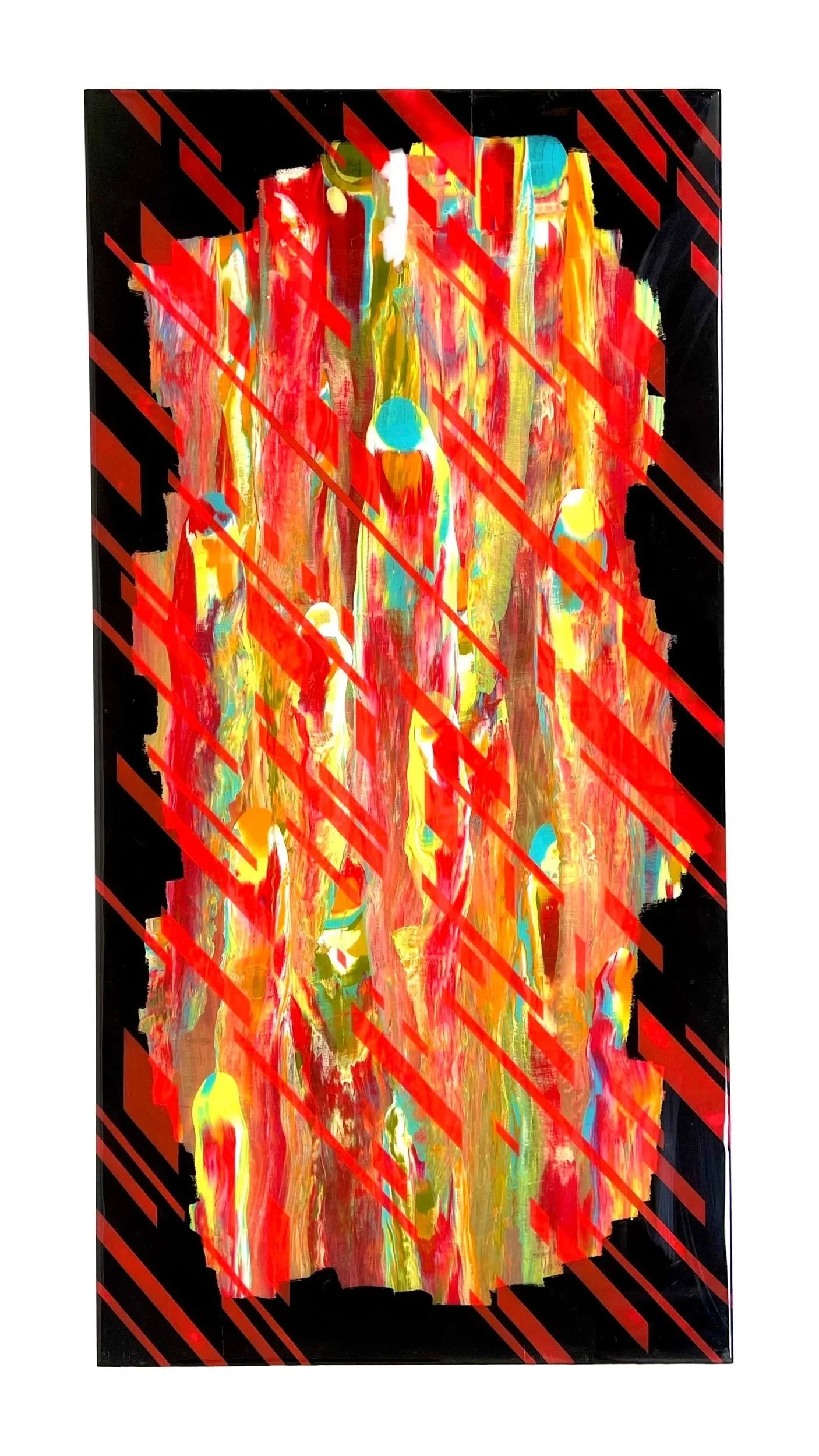 24" x 48"
Fluid acrylics on custom wood frame
Resin finish