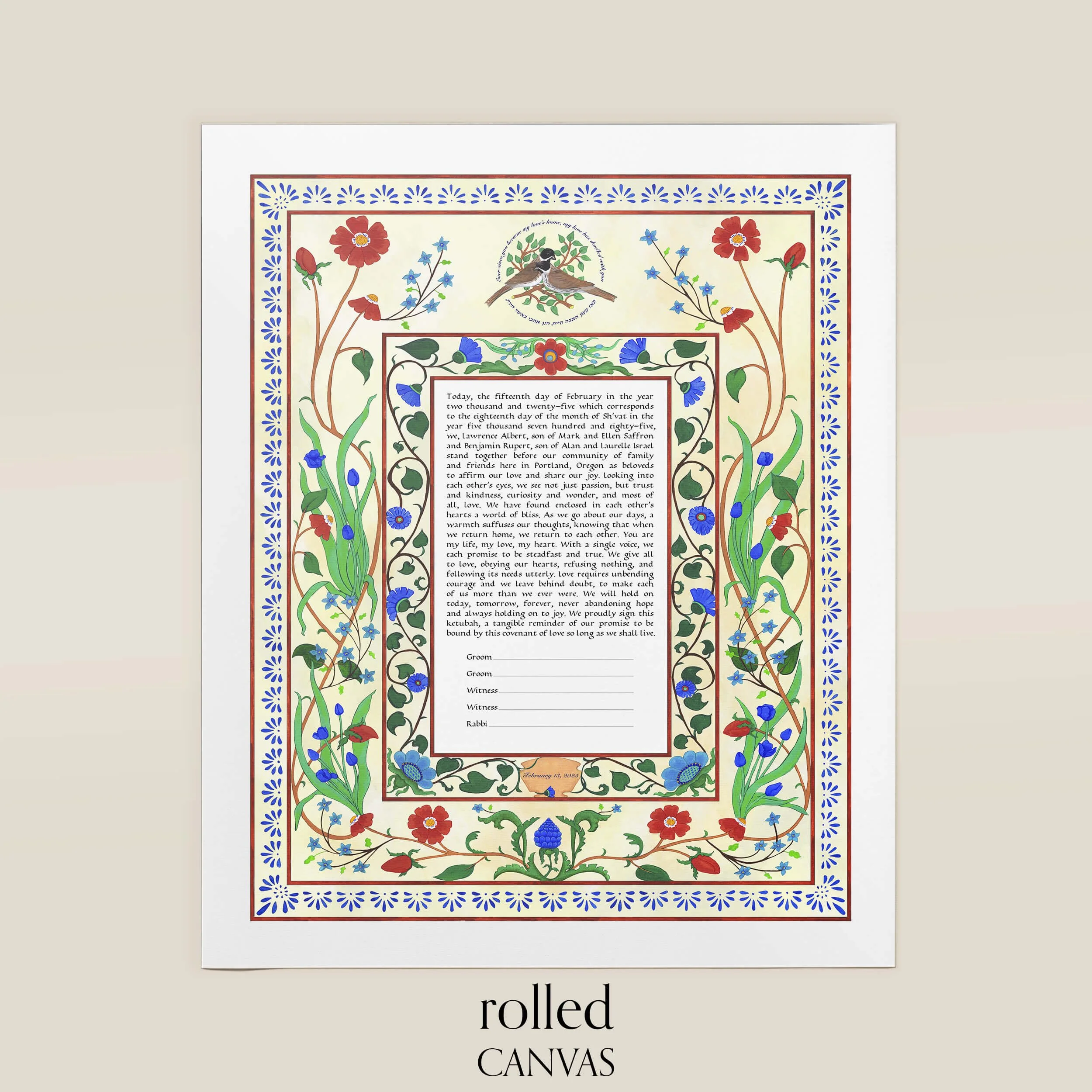 7 home of love ketubah rolled canvas.jpg