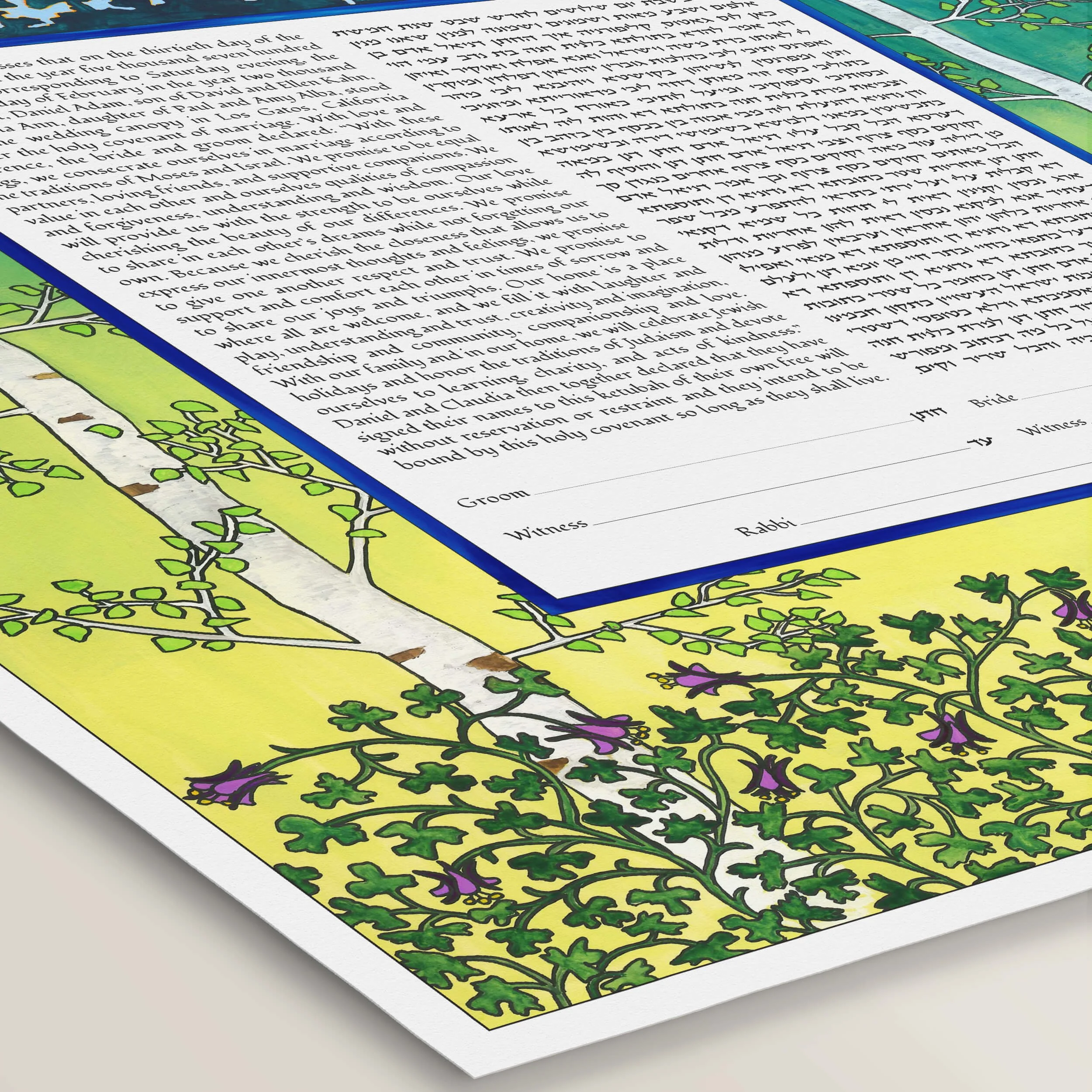 4 raise my eyes ketubah paper closeup 2.jpg