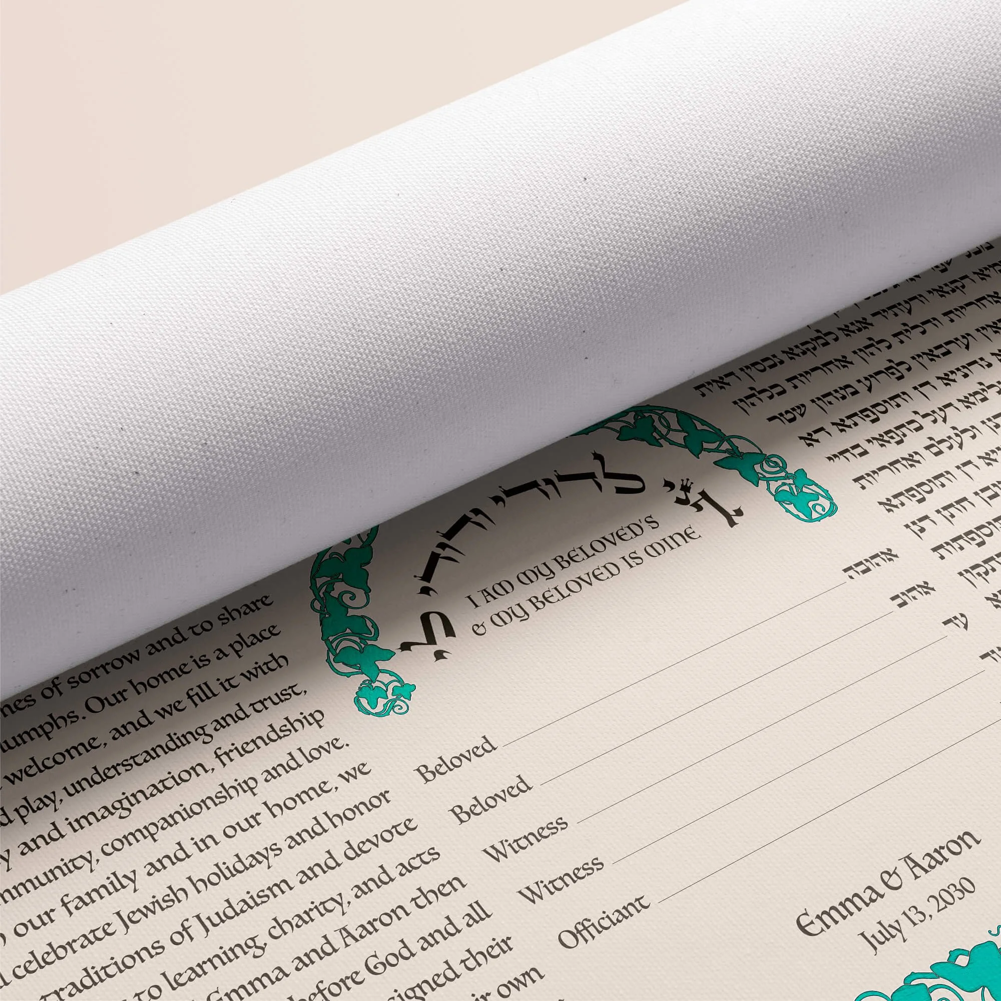 10 dream ketubah rolled canvas closeup 2.jpg