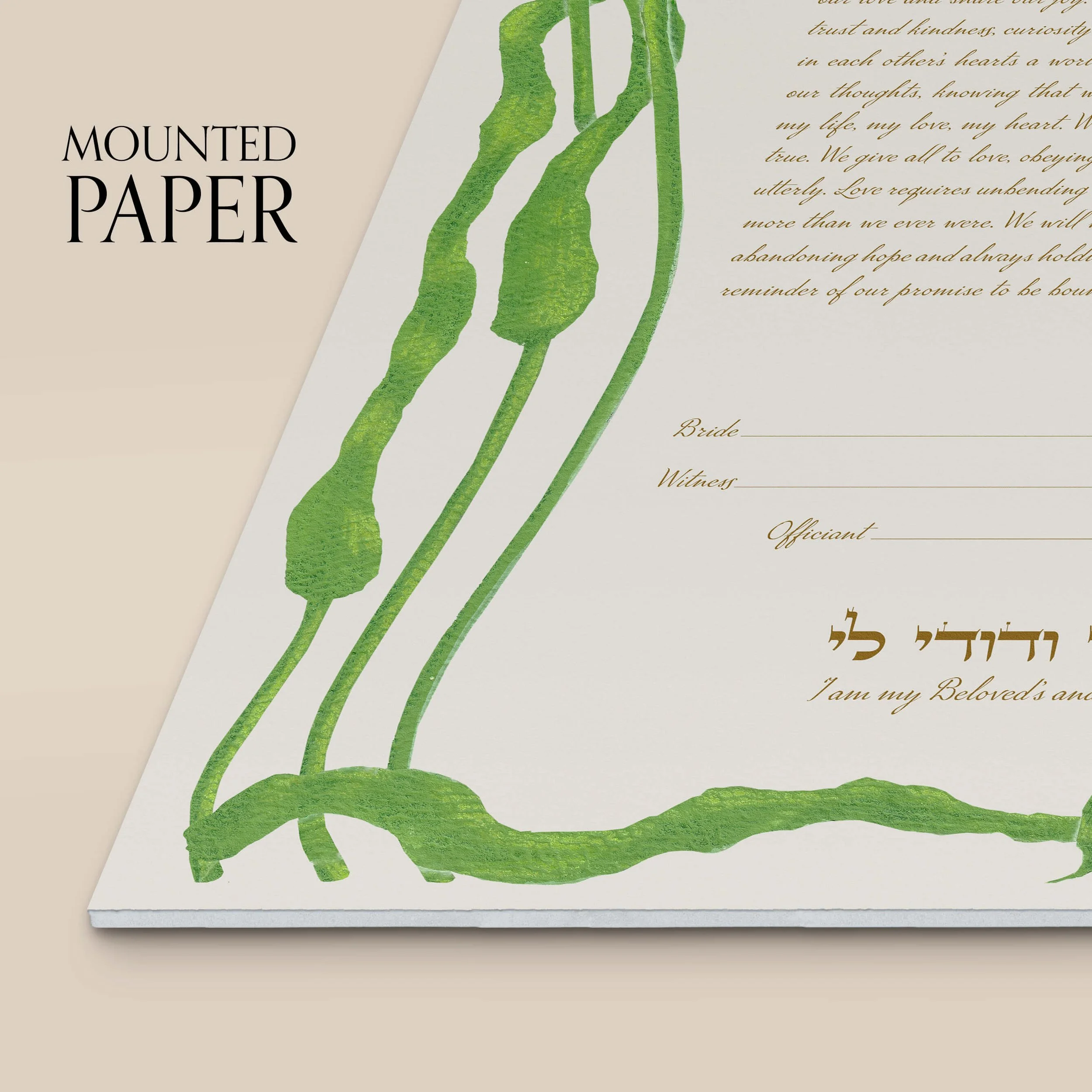 6 irises ketubah mounted paper closeup.jpg