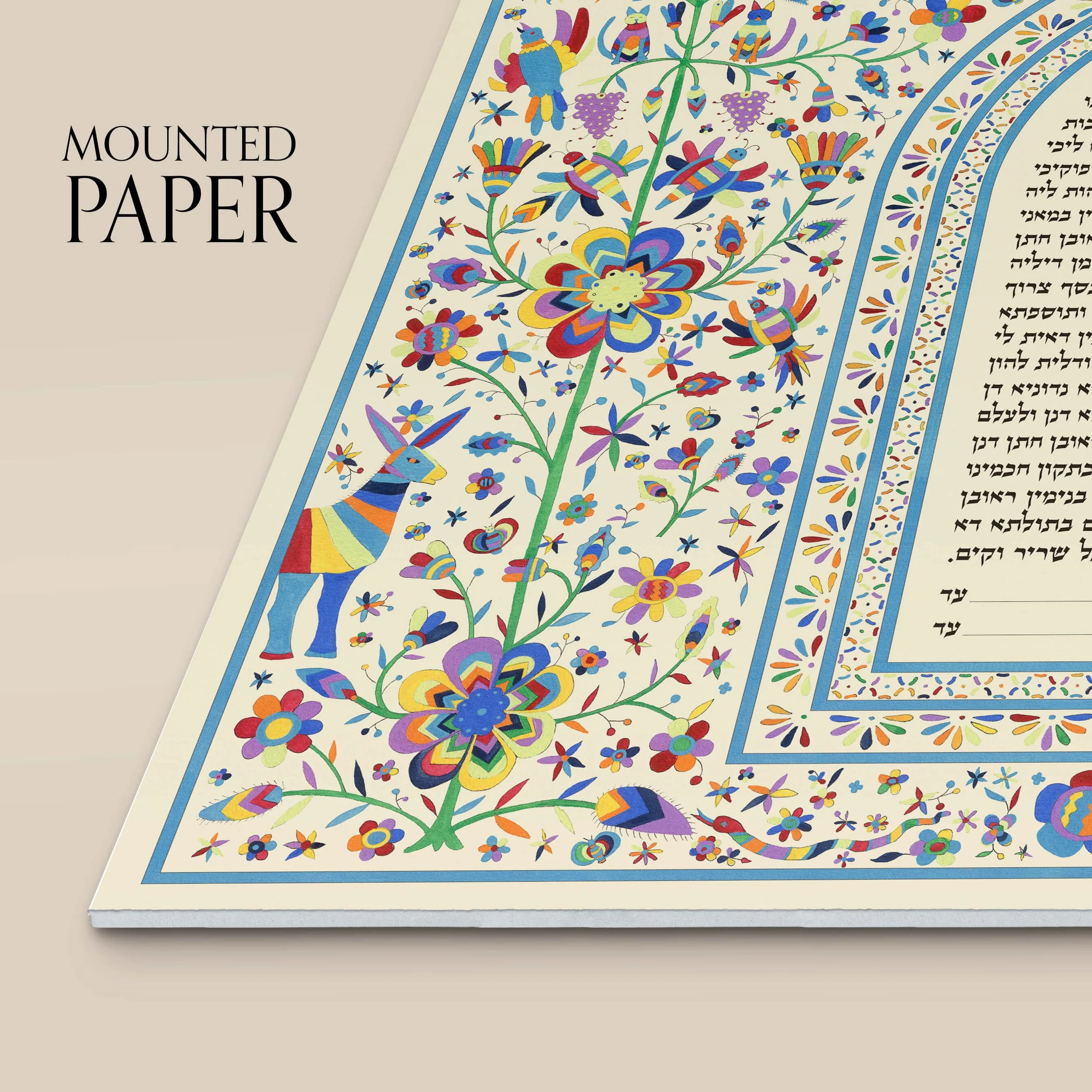 6 mexican embroidery ketubah mounted paper closeup.jpg
