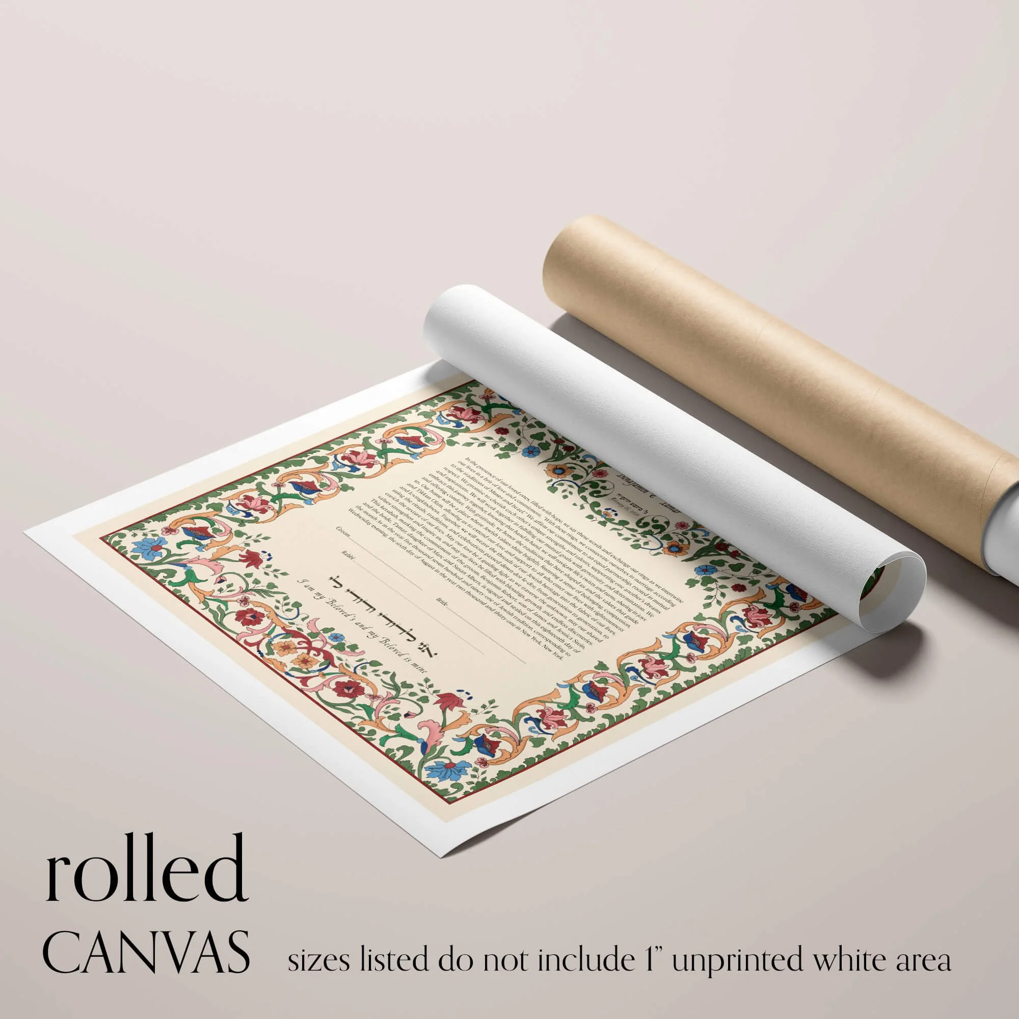 9 Keter Double Ketubah rolled canvas closeup 1.jpg