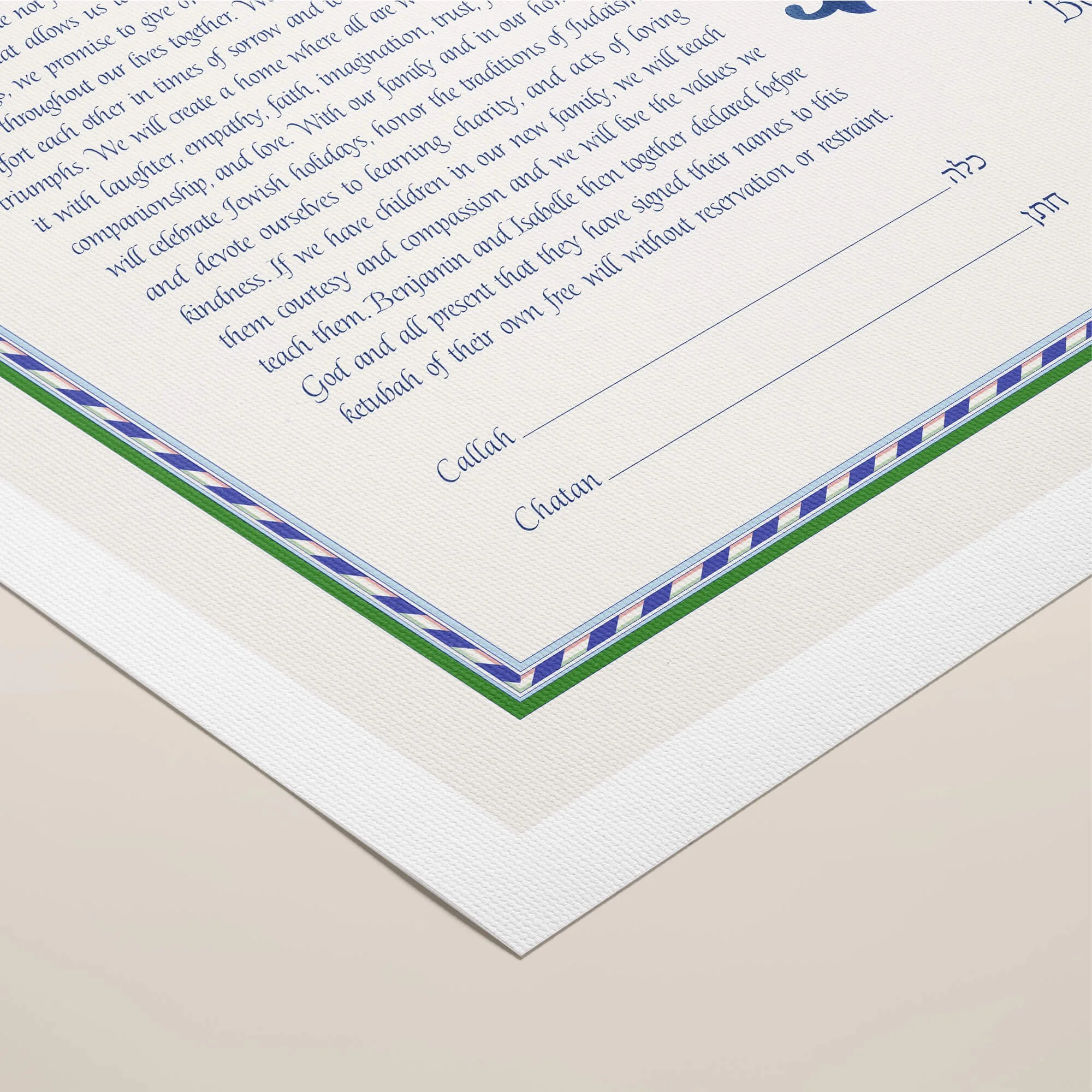 9 A loving ketubah rolled canvas closeup 1.jpg