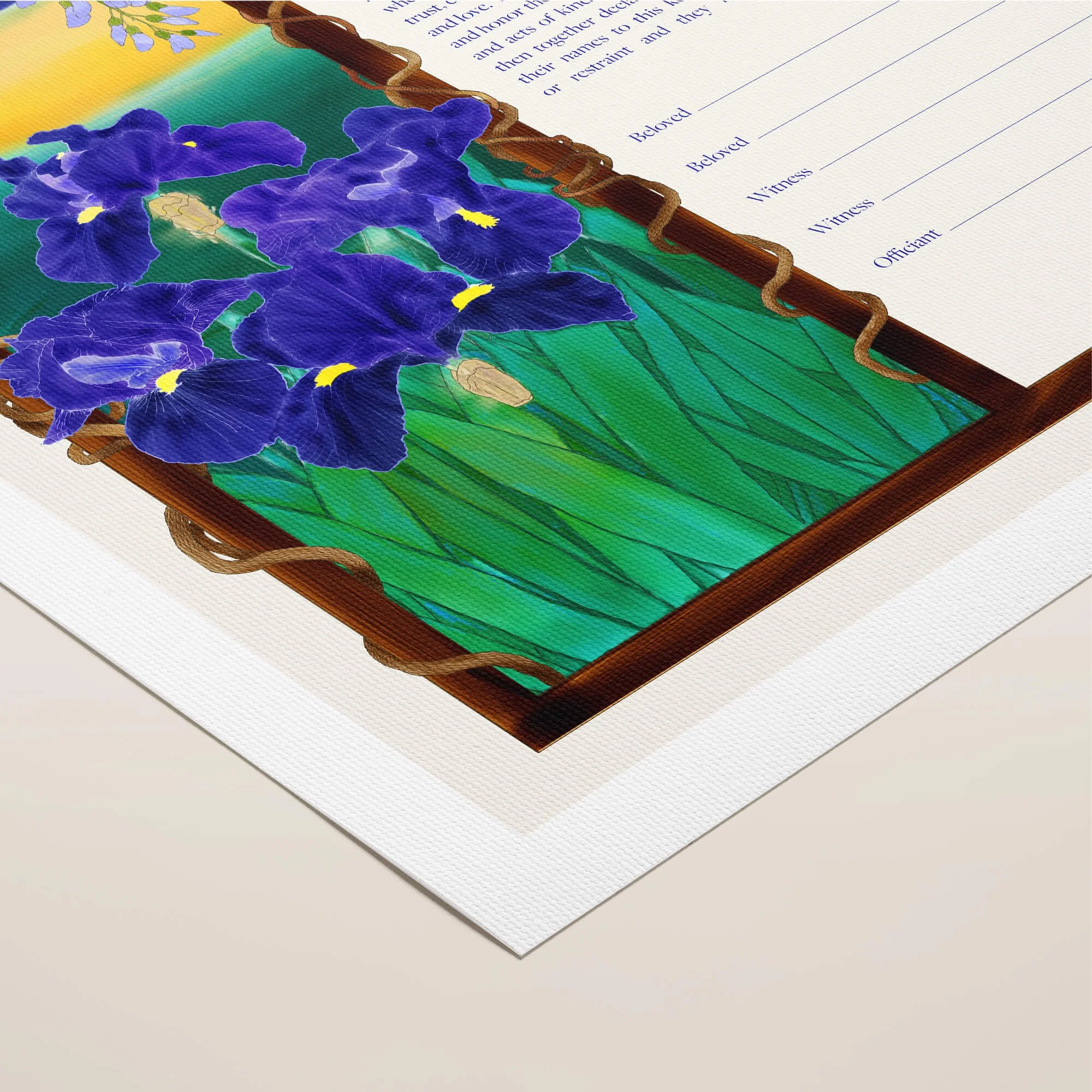 9 A bliss ketubah rolled canvas closeup 1.jpg