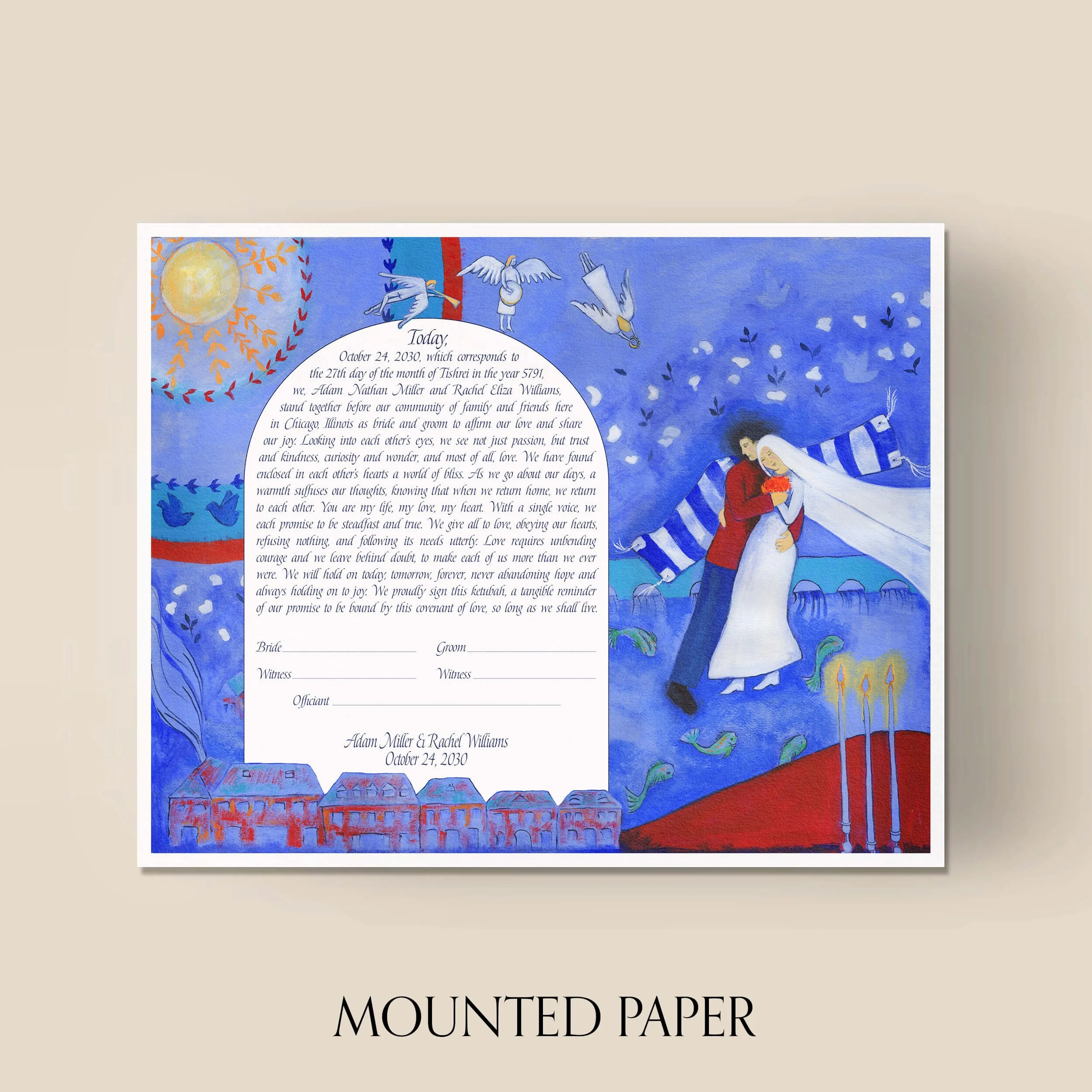 5 night garden ketubah mounted paper.jpg