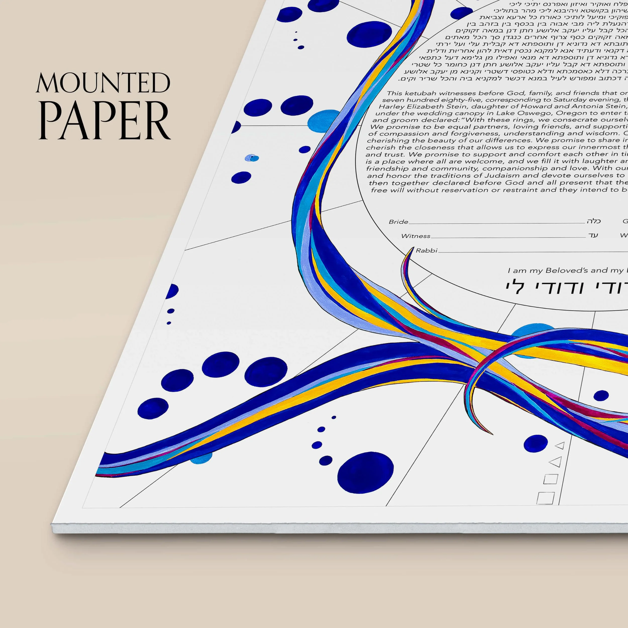 6 look the sun white ketubah mounted paper closeup.jpg