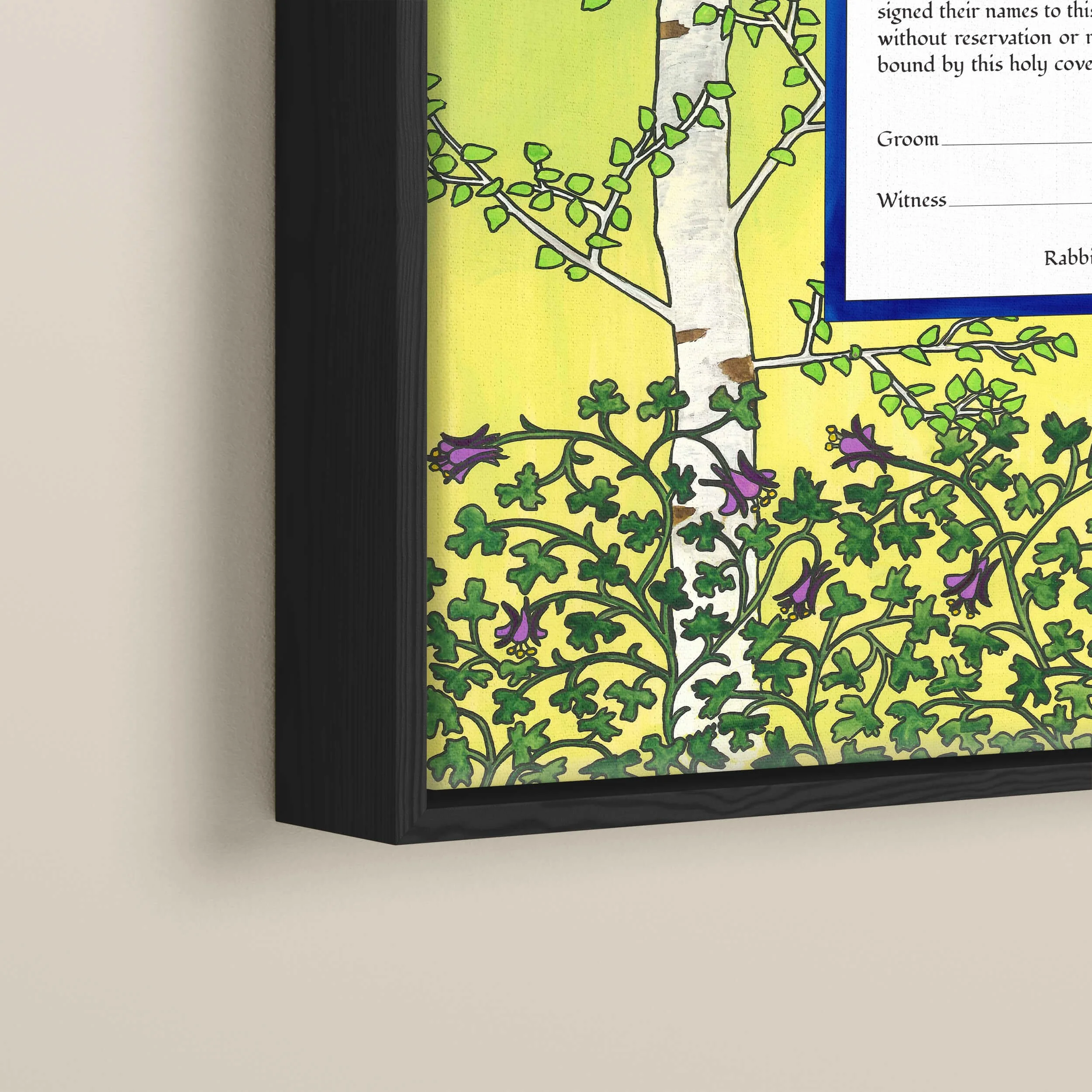15 raise my eyes ketubah angle float frame.jpg