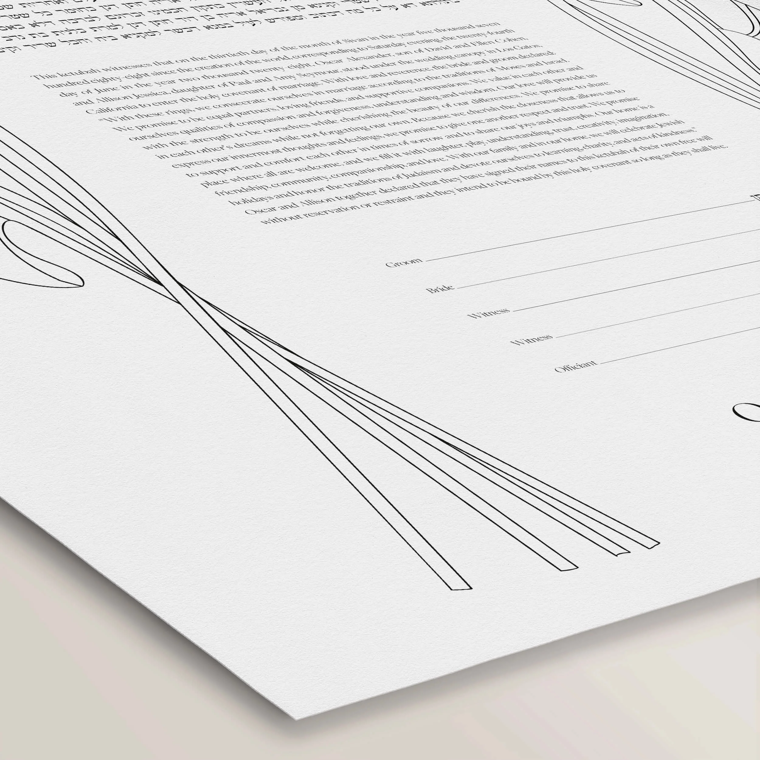 4 cala lilies ketubah paper closeup 2.jpg