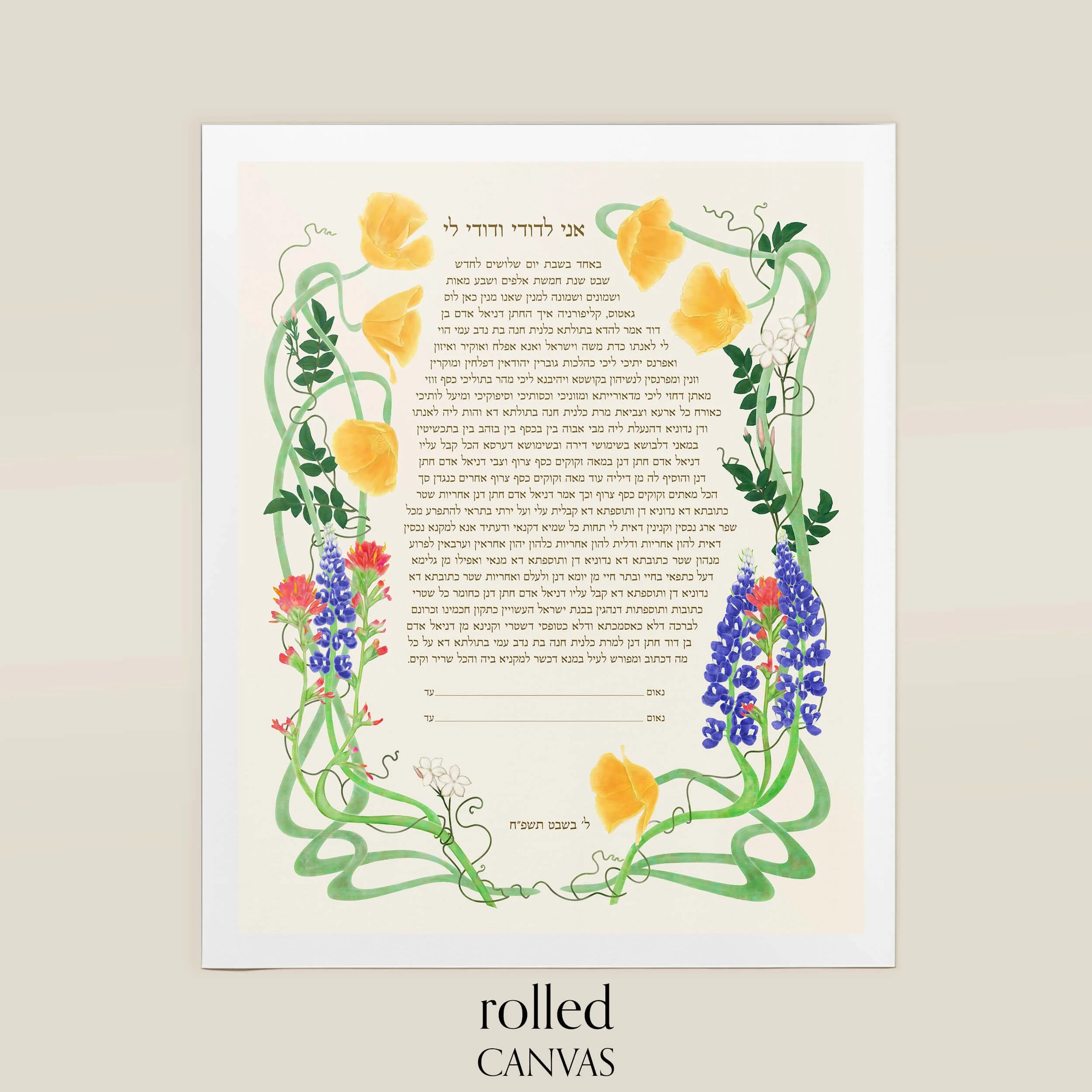 7 deep in the heart ketubah rolled canvas.jpg