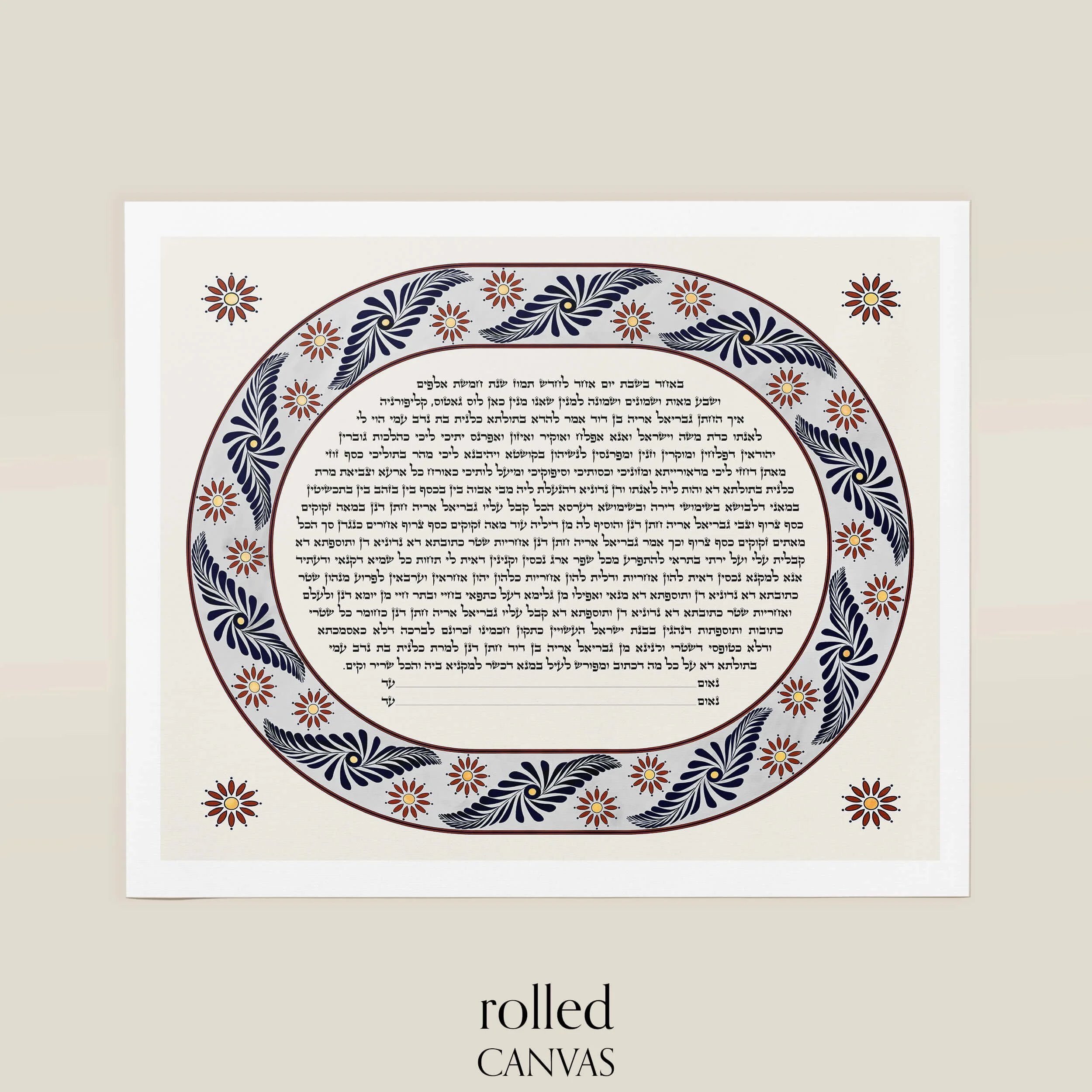 7 mexican pottery ketubah rolled canvas.jpg