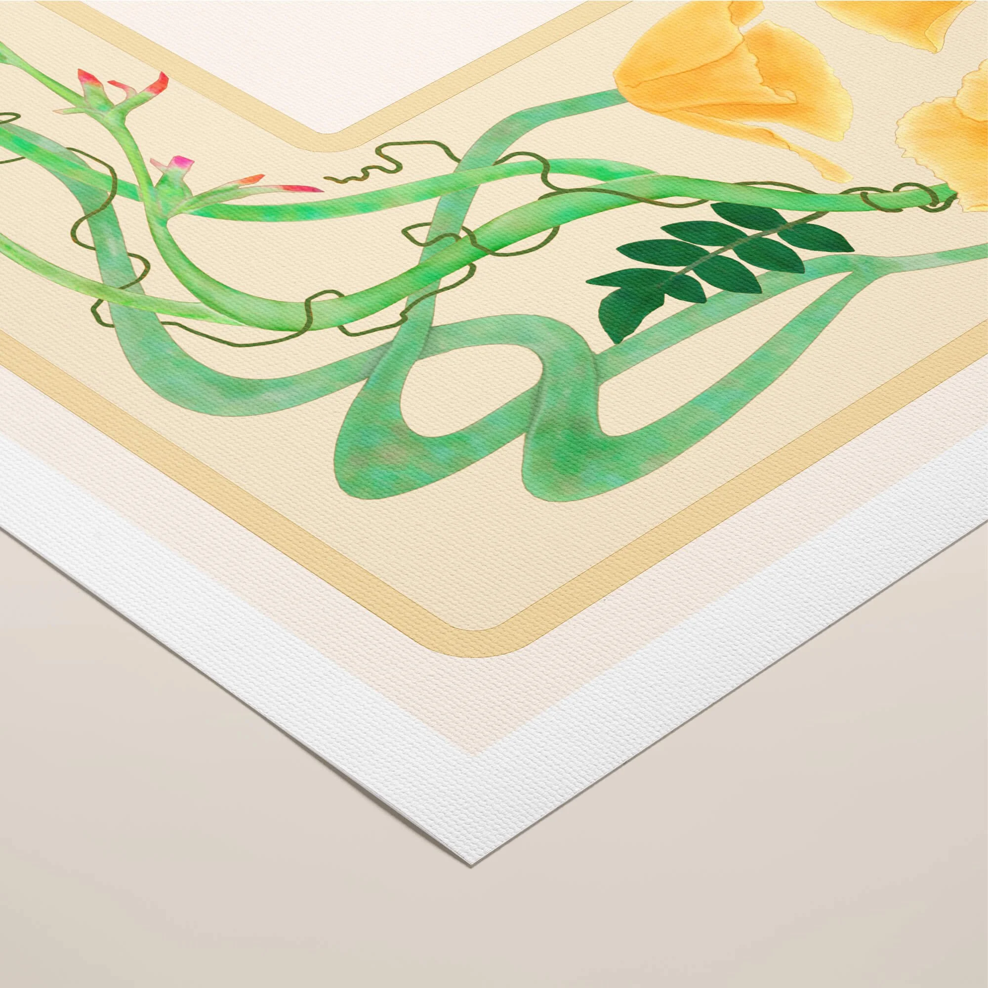 9 deep heart garden ketubah rolled canvas closeup 1.jpg