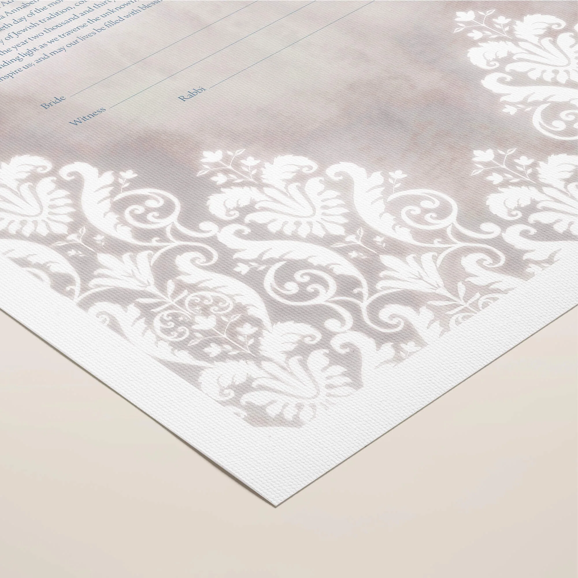 9 A lavish ketubah rolled canvas closeup 1.jpg