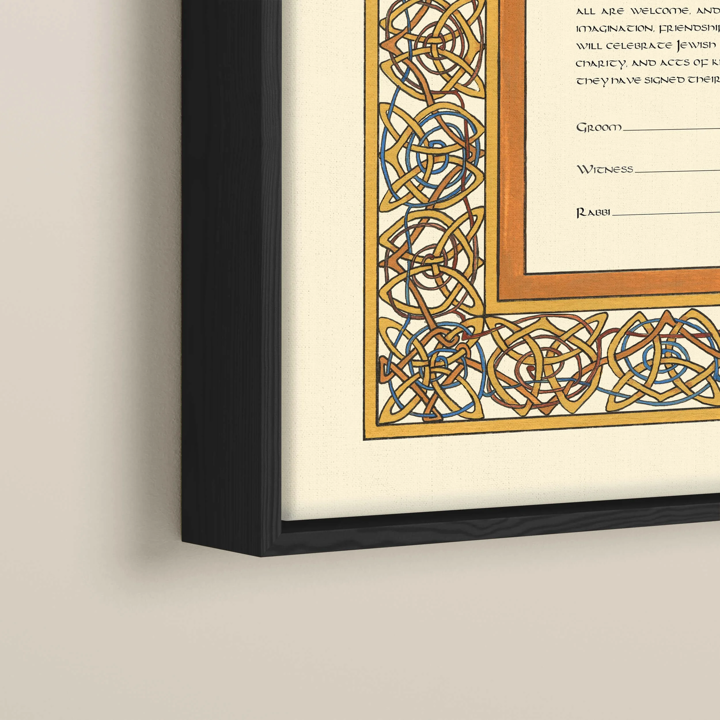 15 lion of judah ketubah angle float frame.jpg