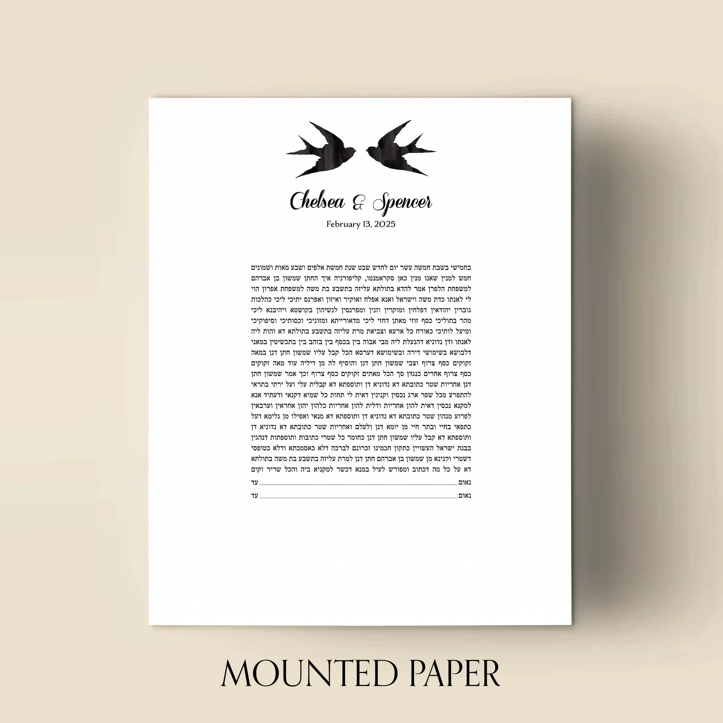 5 light ketubah mounted paper.jpg