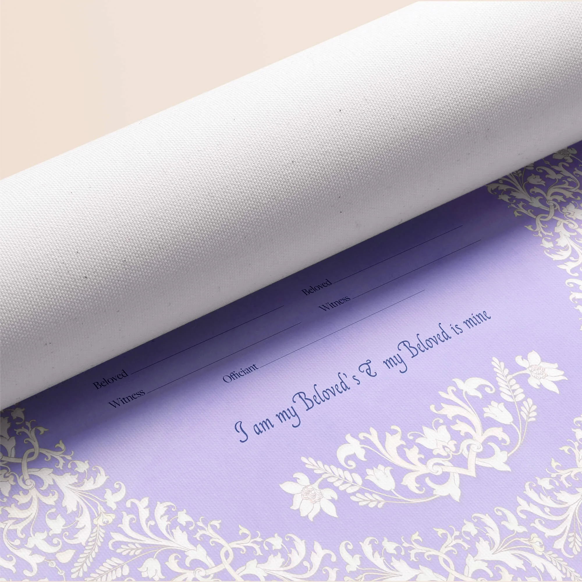 10 lavender and lace ketubah rolled canvas closeup 2.jpg