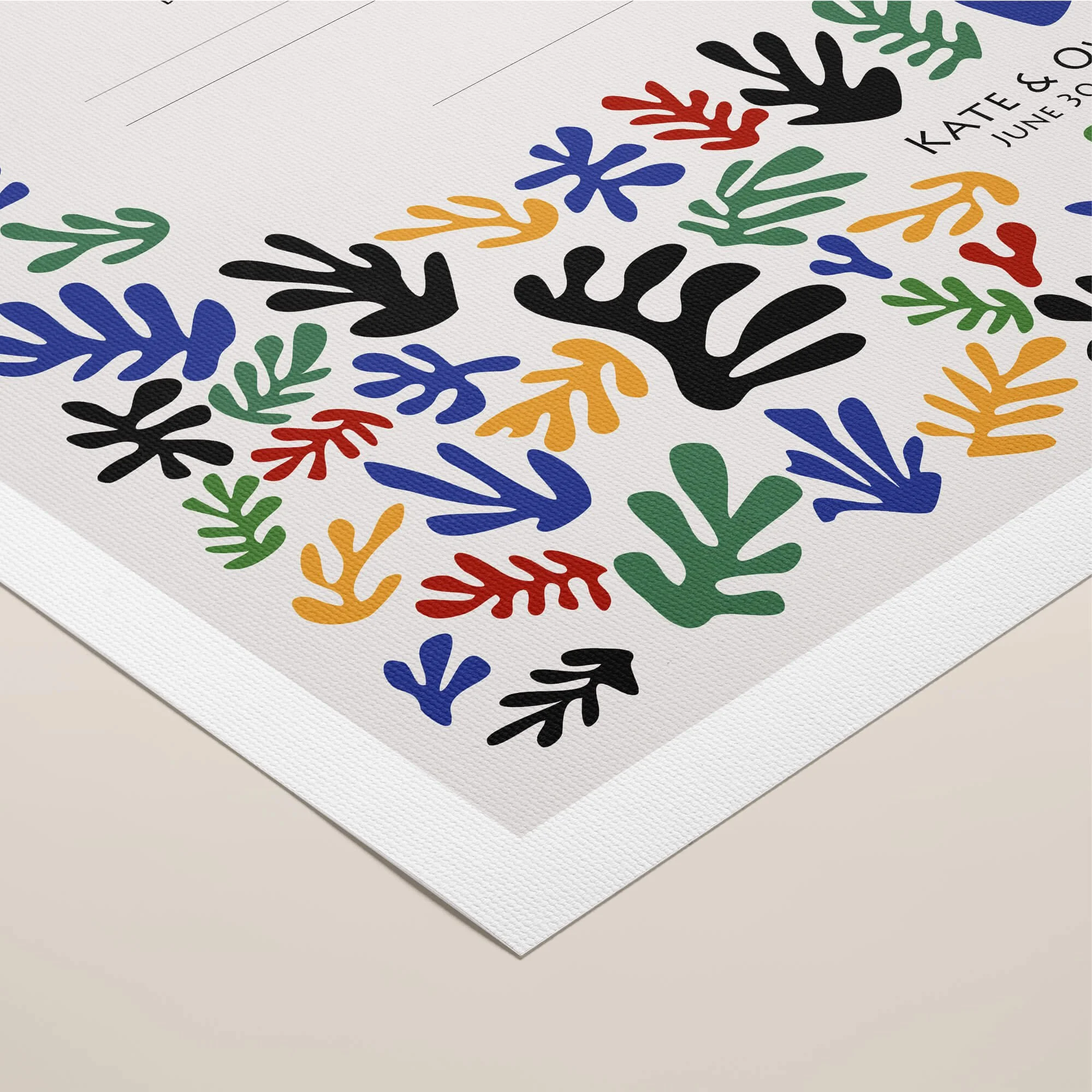 9 A matisse ketubah rolled canvas closeup 1.jpg