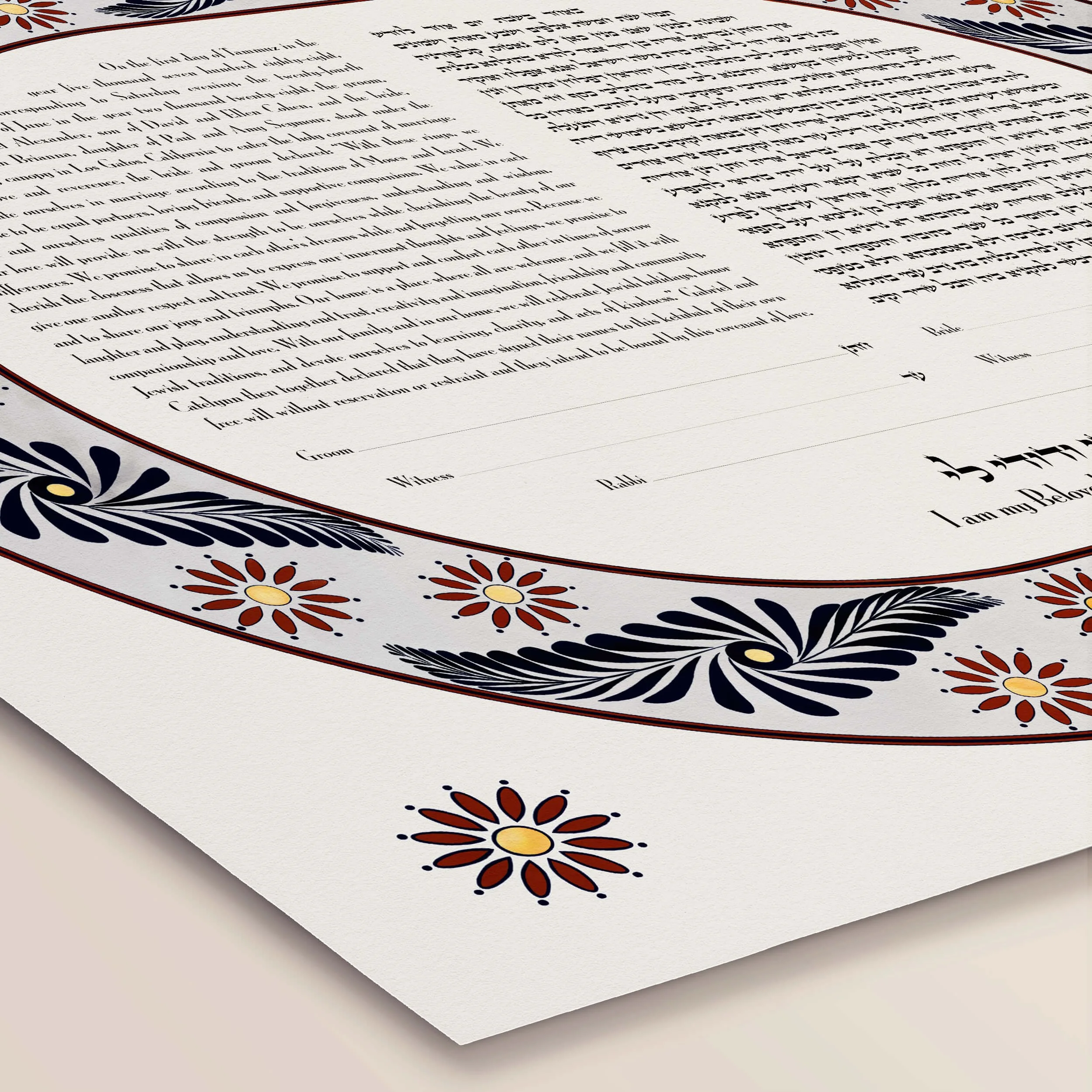 4 mexican pottery ketubah paper closeup 2.jpg
