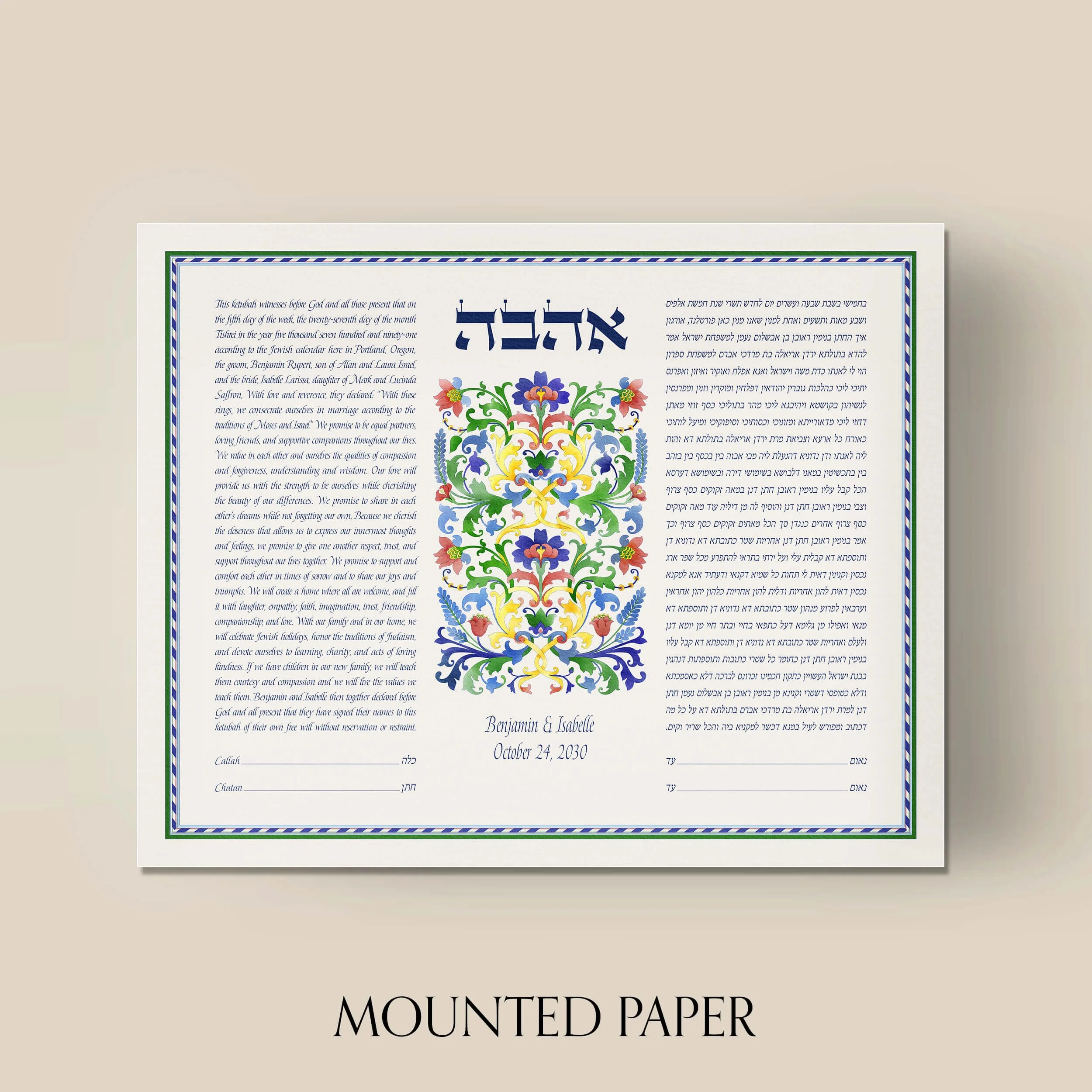 5 loving ketubah mounted paper.jpg
