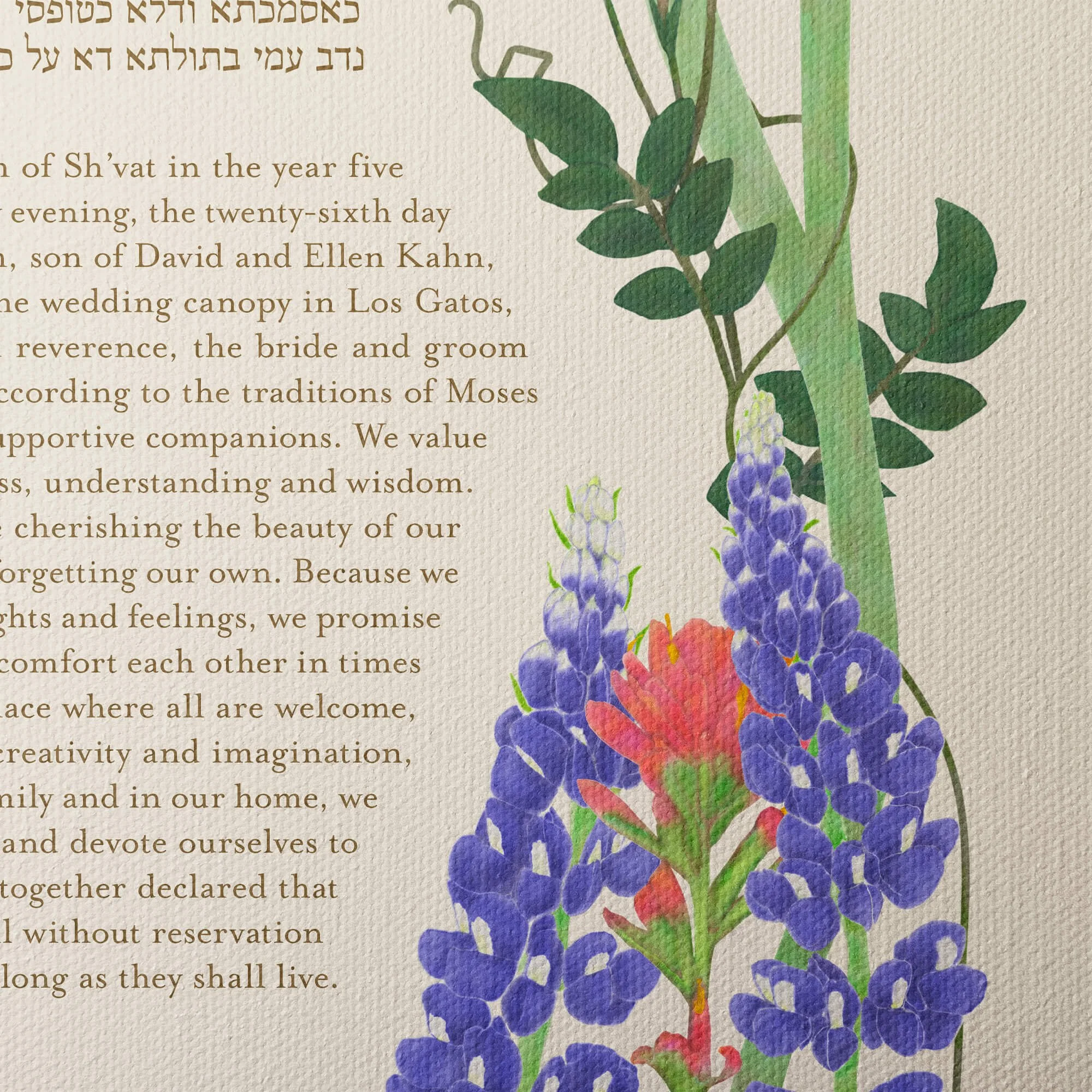12 deep in the heart ketubah gallery canvas closeup 2.jpg