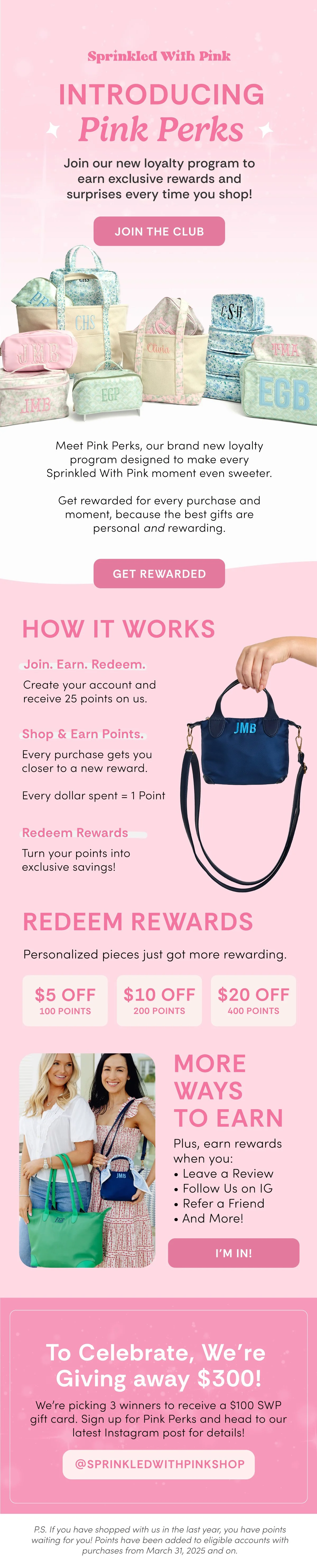 Sprinkled With Pink Email Design