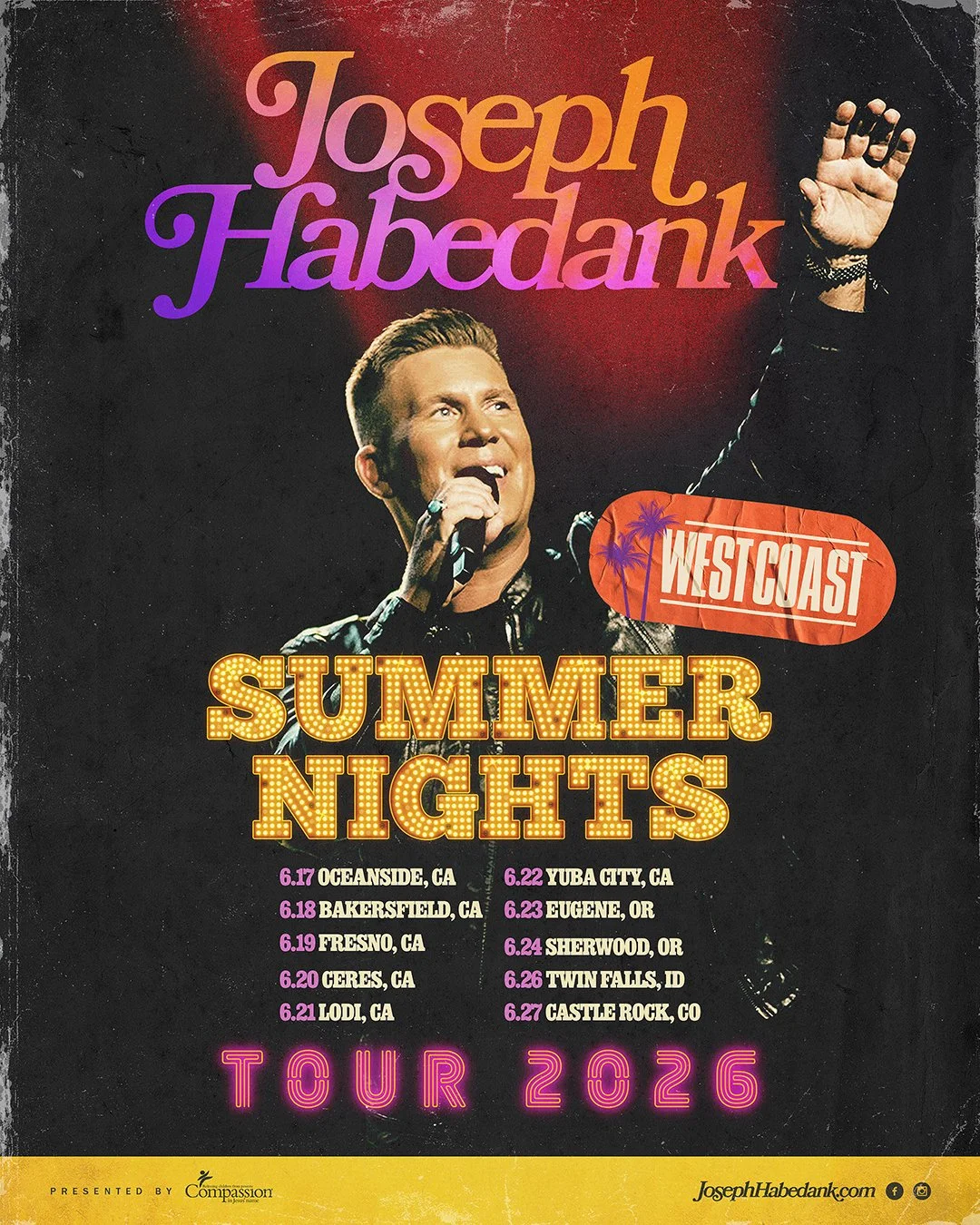 &nbsp;Joseph Habedank Announces 10 City West Coast Tour
