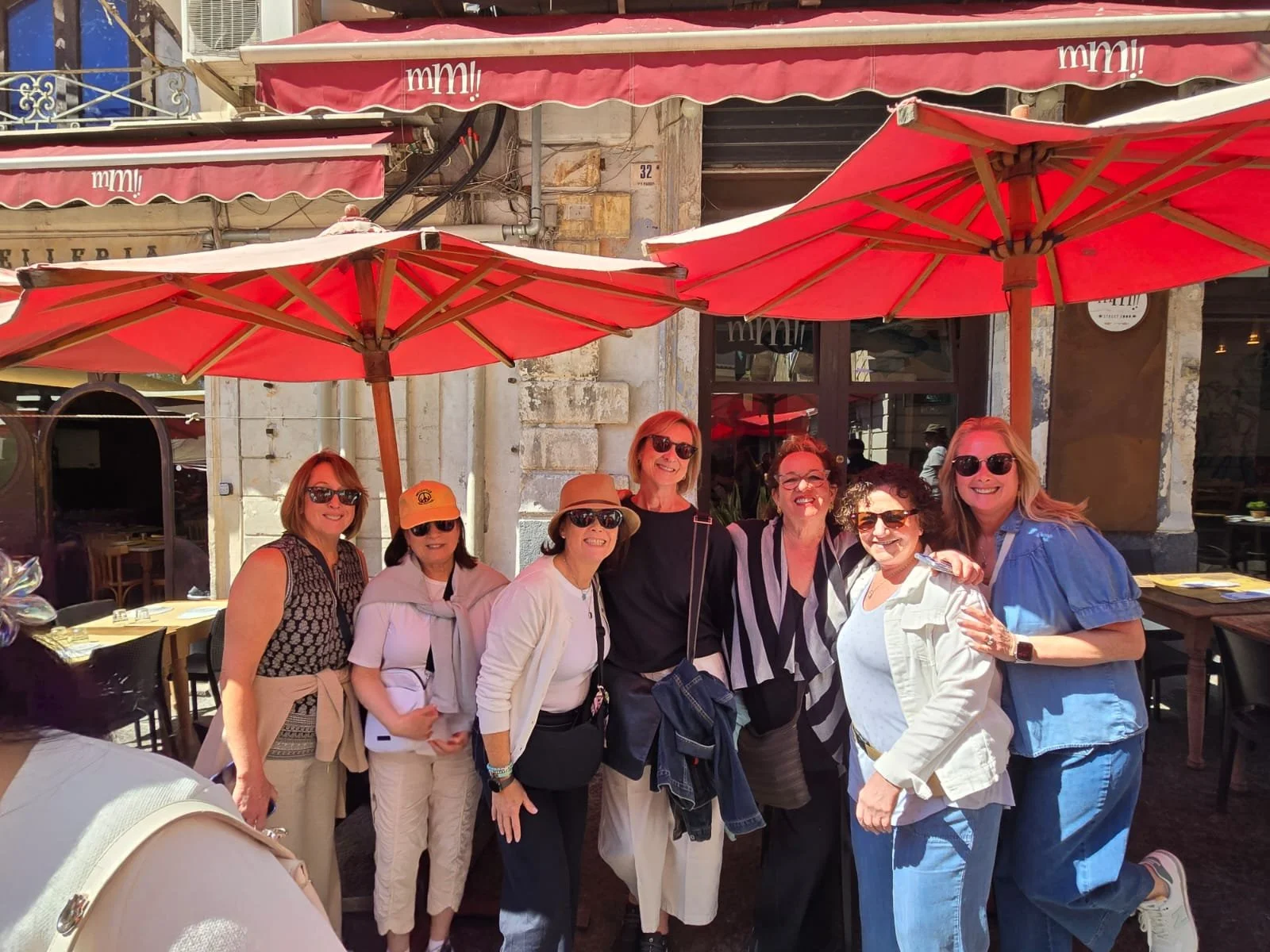 Fish Market Shoppers - Karen, Helene, Jeanine K, Helen, Robin, Sandy, and Jeanine M.
