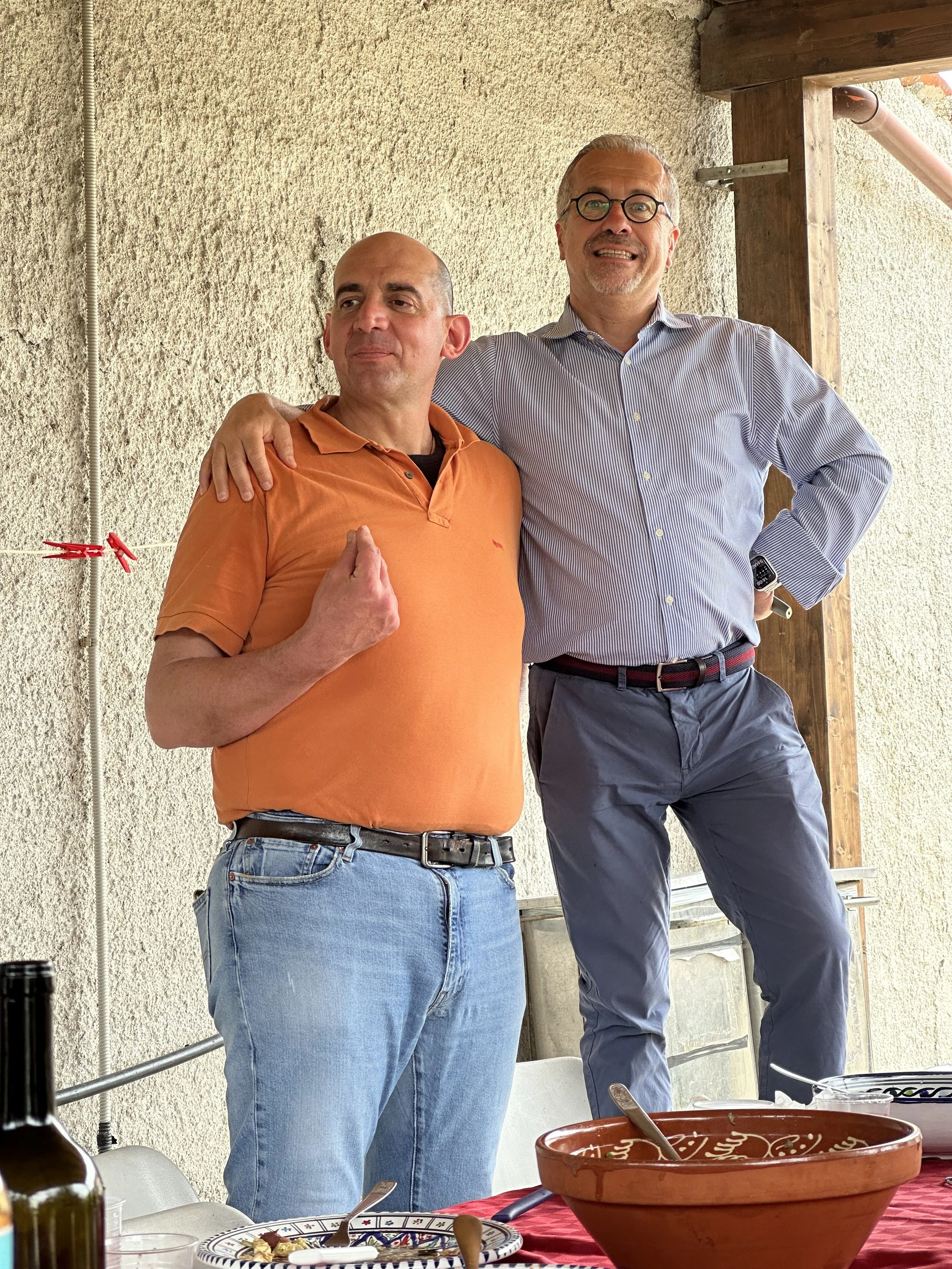 Alberto is somehow taller than usual