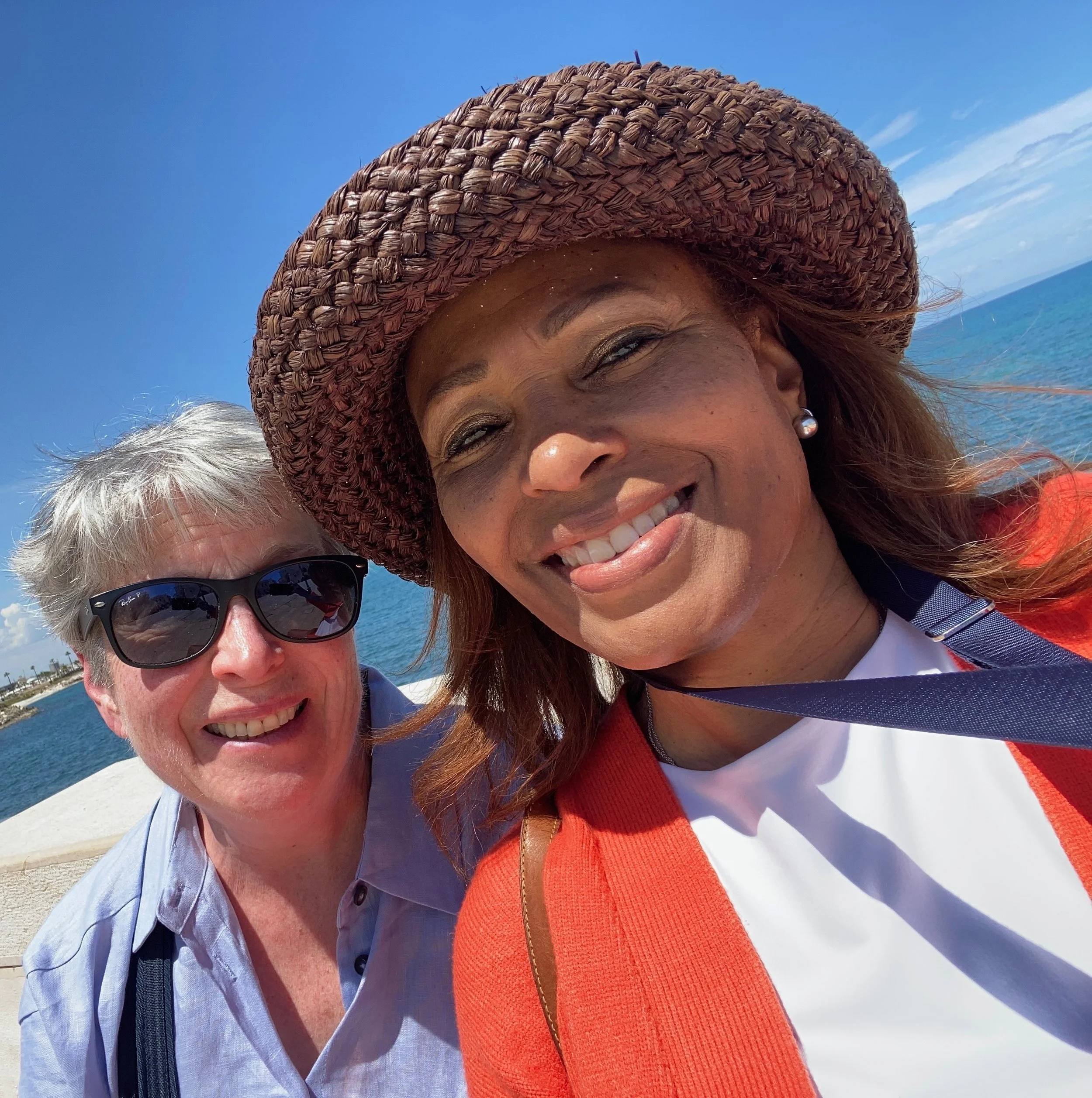 Monica and I in Trani - Beautiful