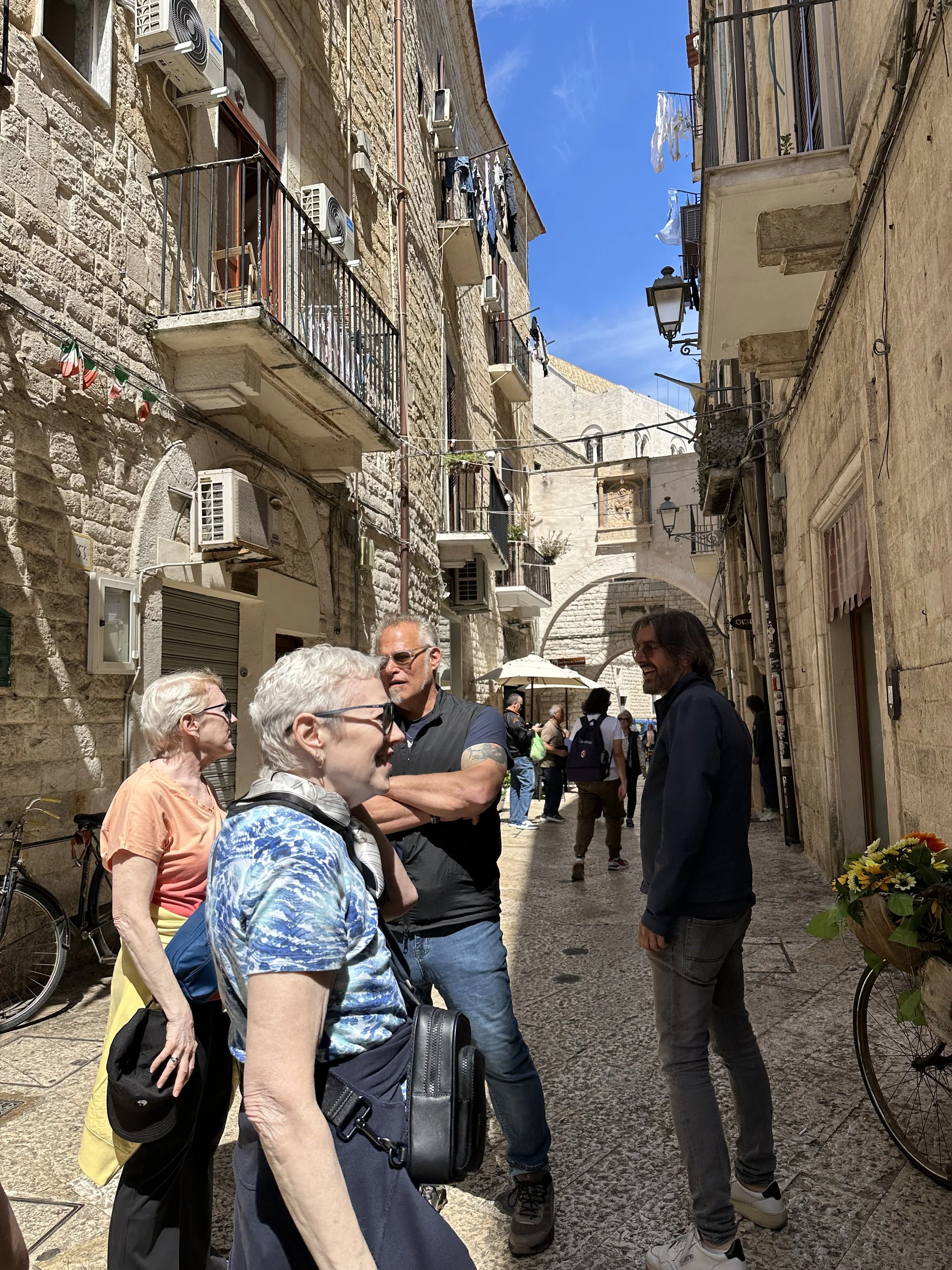 Streets of Trani in Puglia
