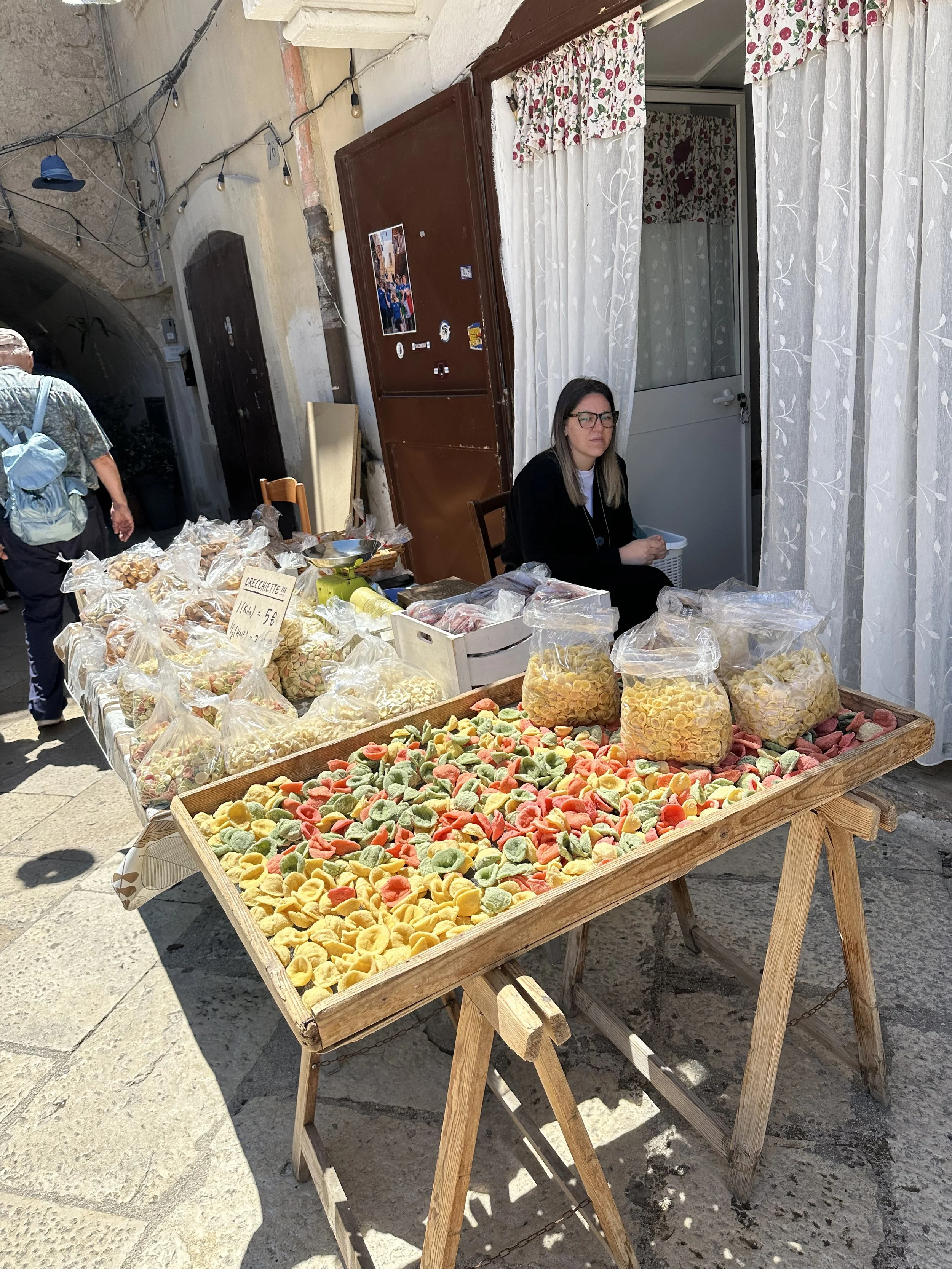 Famous Arco Basso Street - The street of Orecchiette