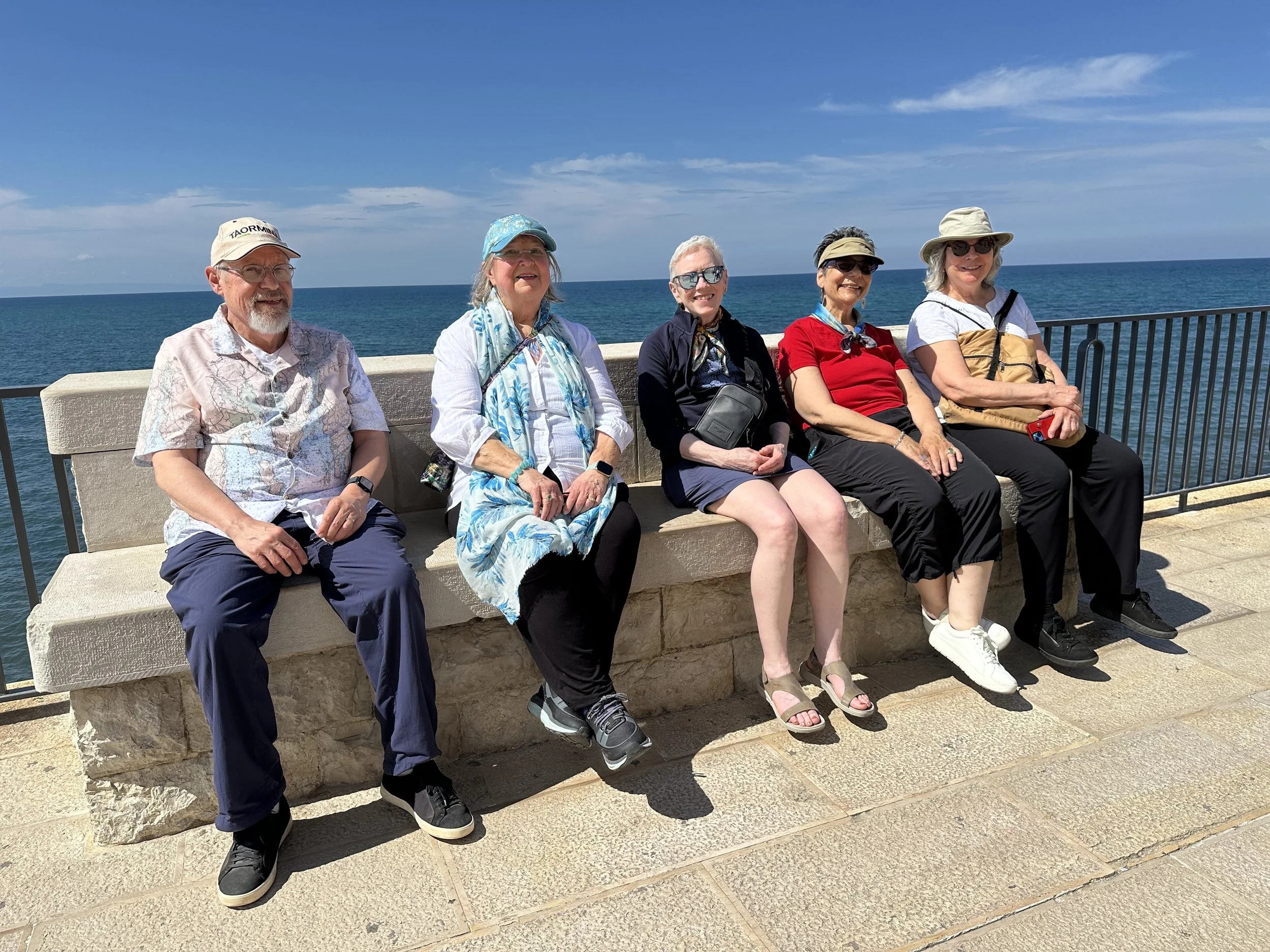 Peter, Janis, Eileen, Lisa and Marian enjoying the lovely scenery