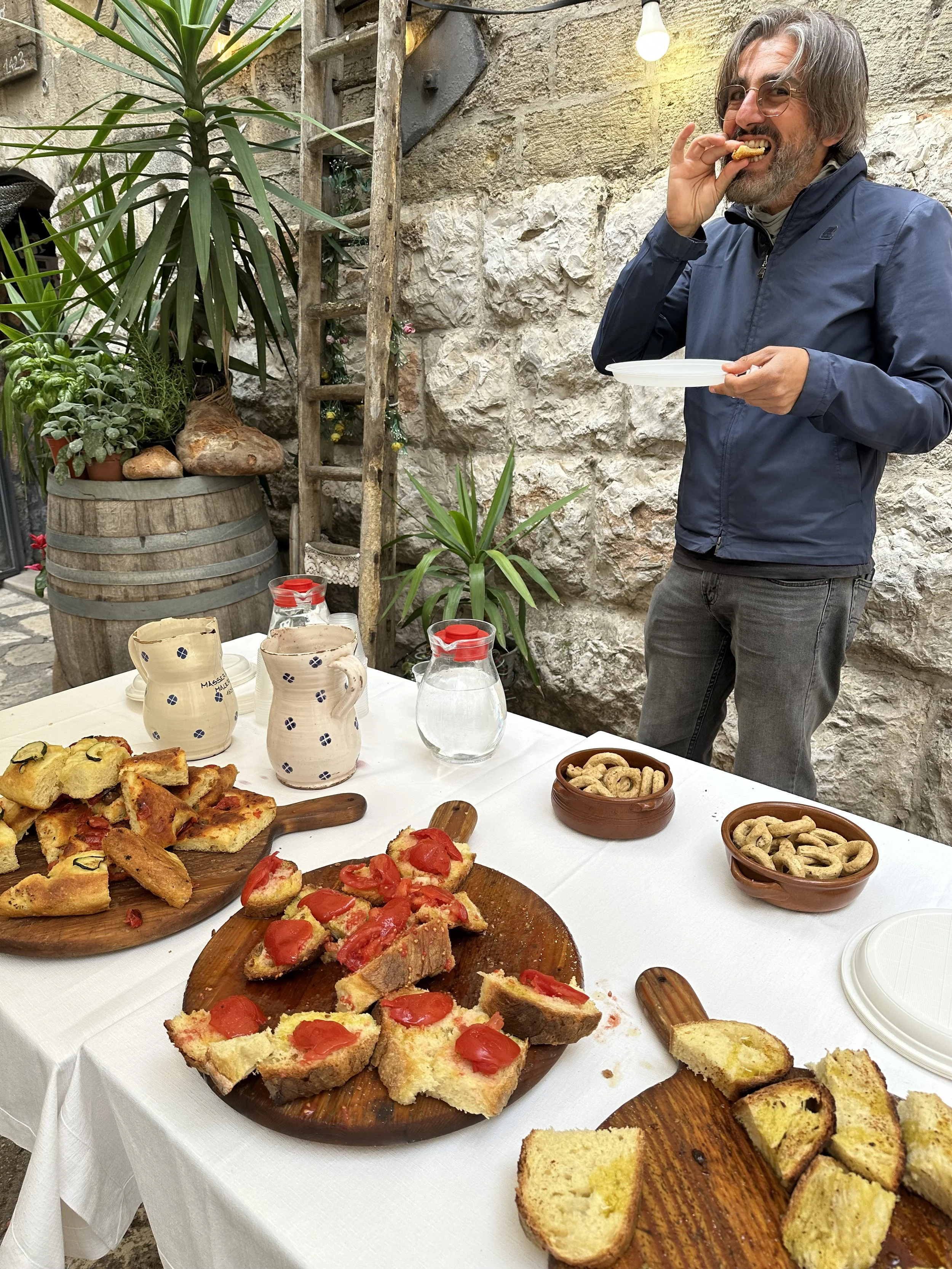 Enjoying the bread from a bakery that was established in 1493!! Forno Antico