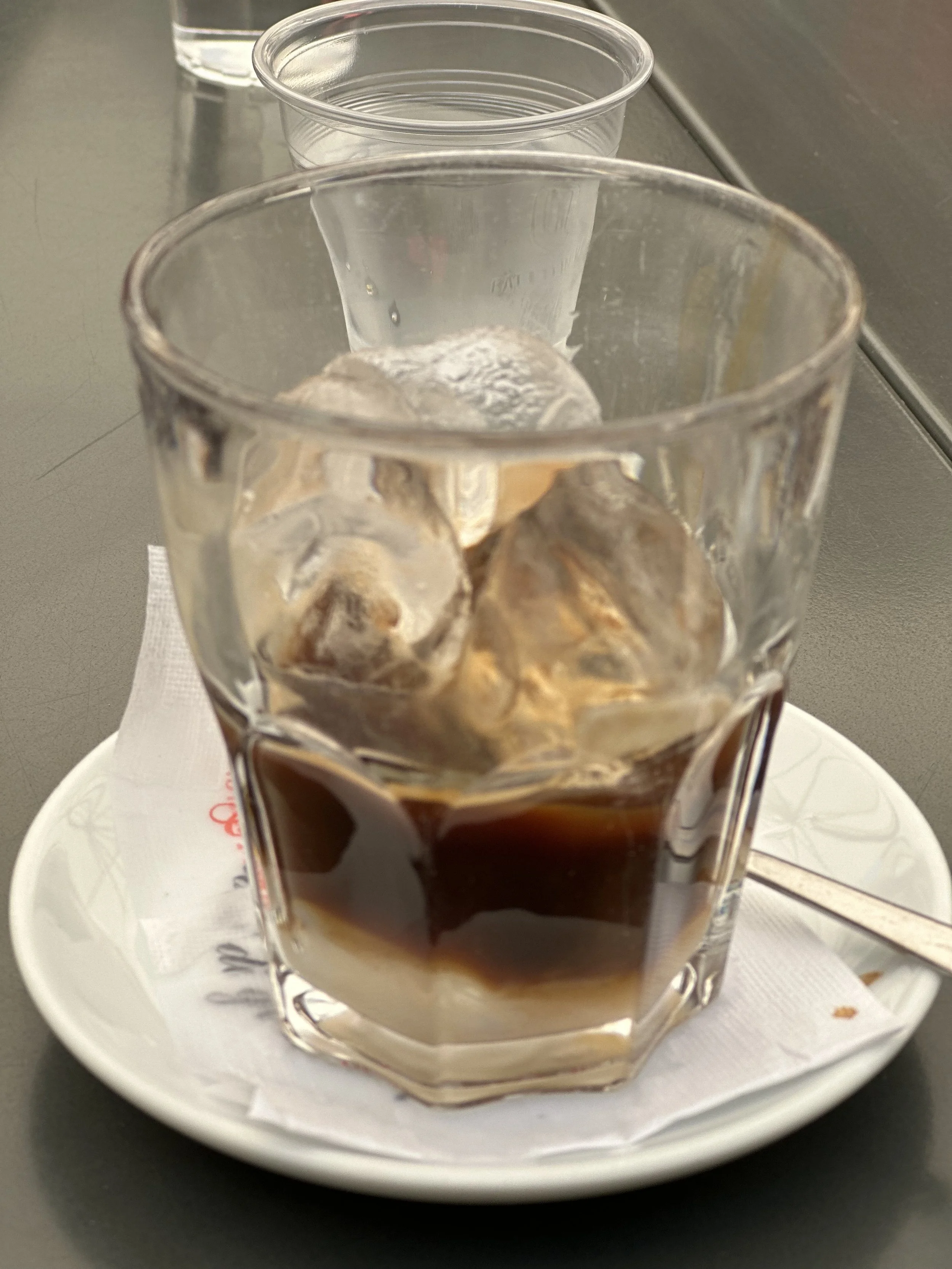 Summer Iced Coffee in Lecce (espresso with Almond Syrup)- Caffè Leccese or Caffè alla Salentina