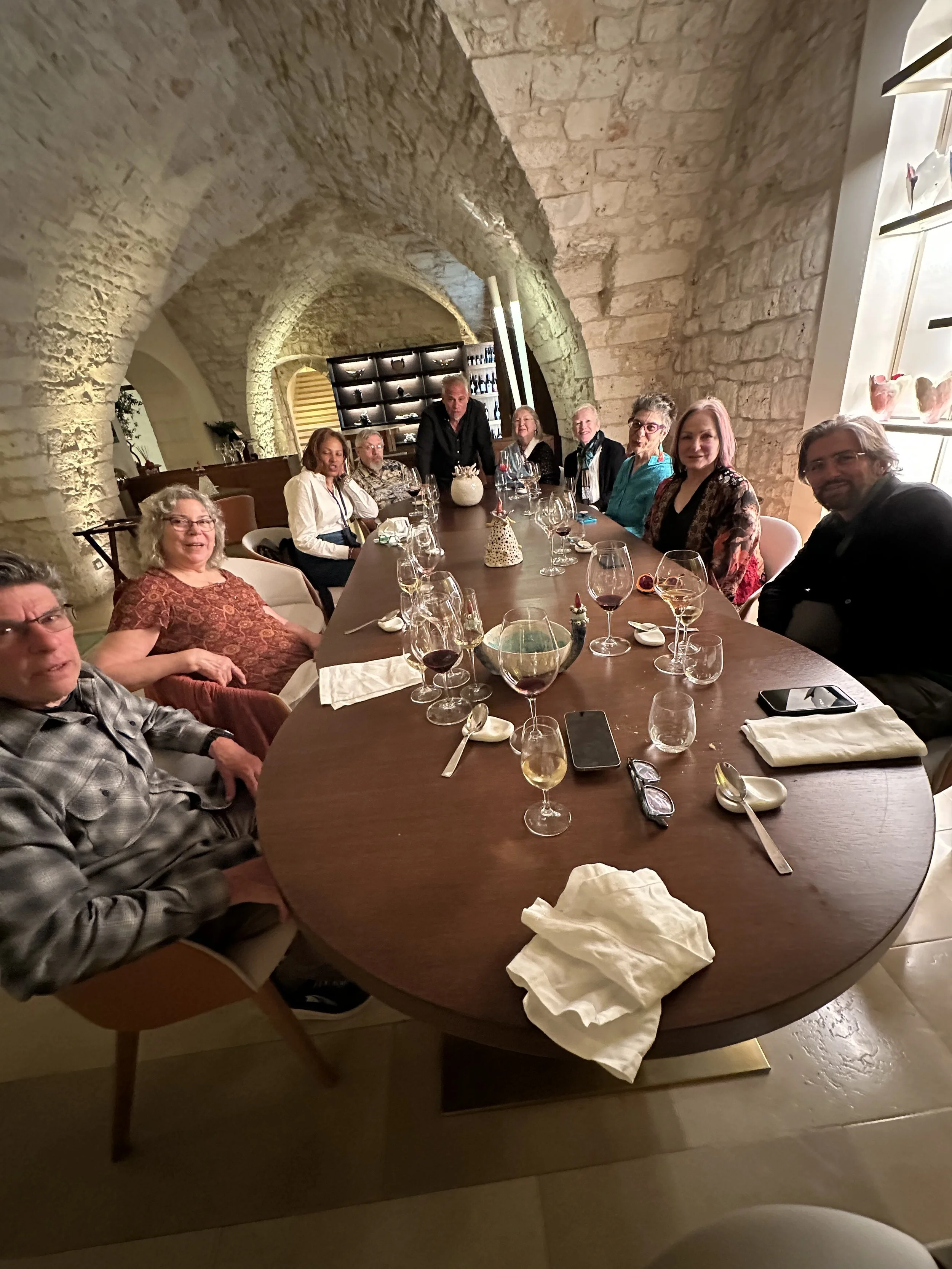 Our farewell dinner at Osteria Del Tempo Perso
