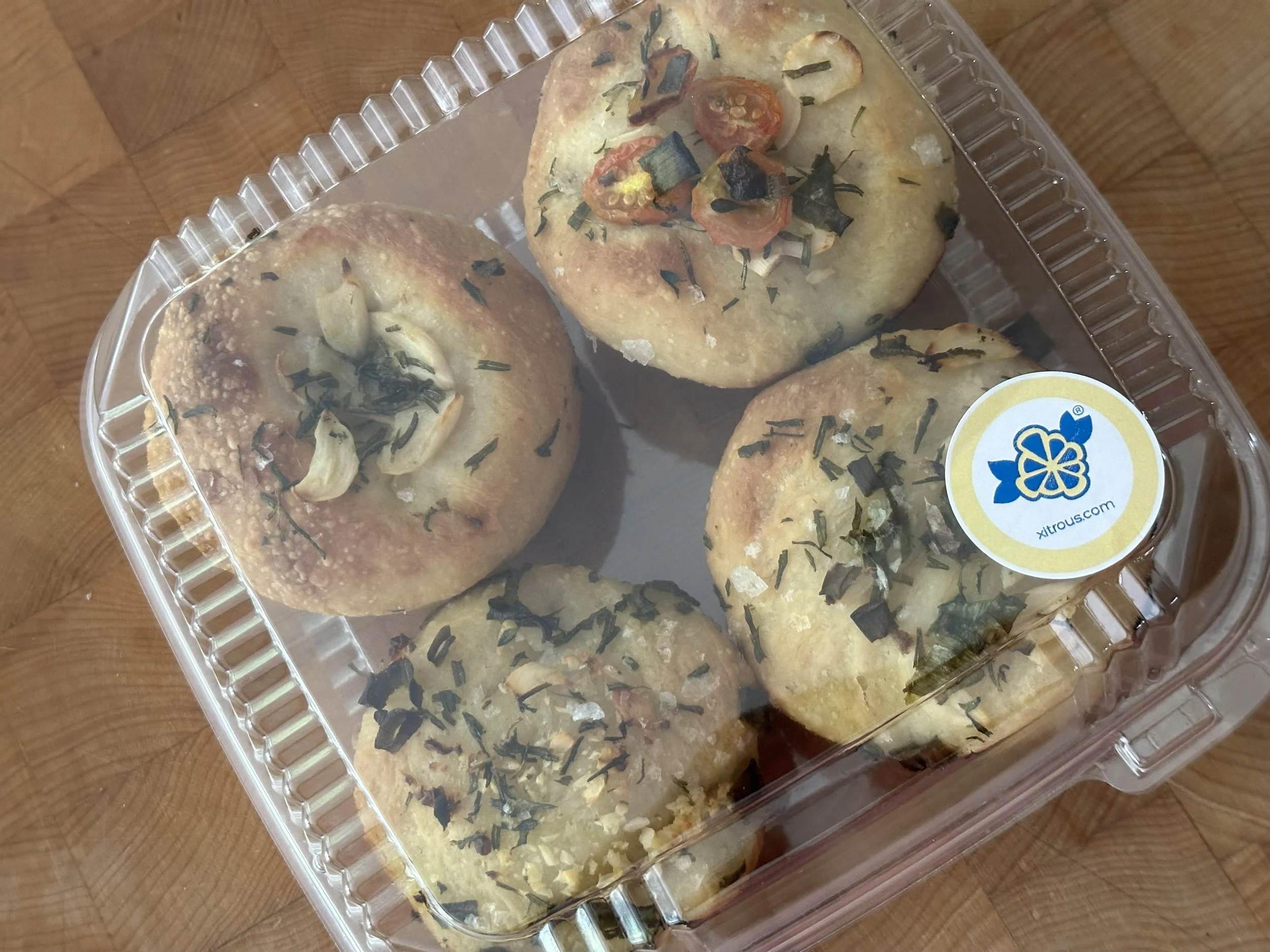 Pick Up Tray of Individual Focaccia for May 8