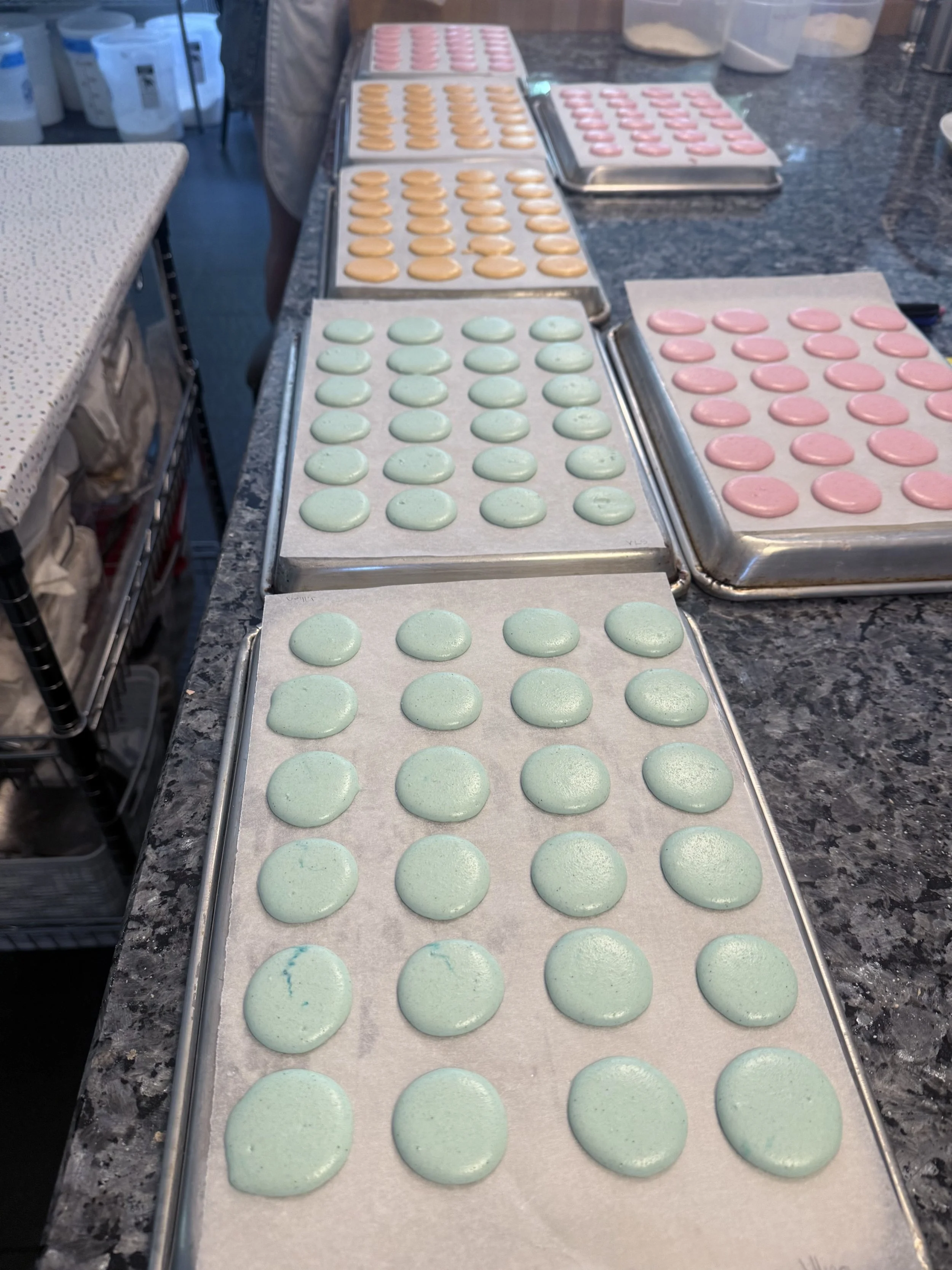 Waiting for the skin to form