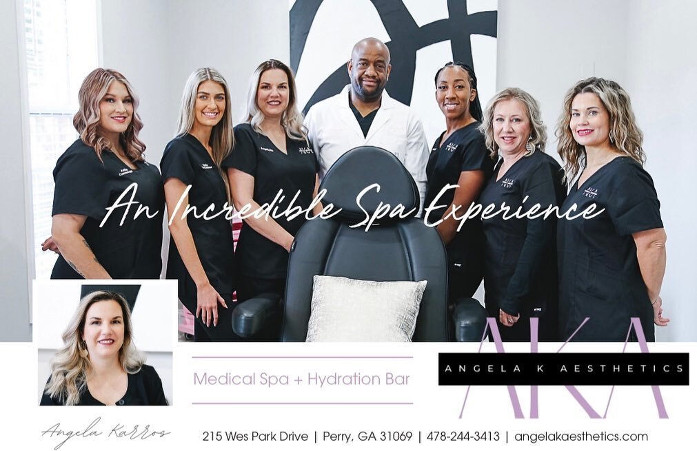 We&rsquo;re bringing in this gorgeous Thursday with some of our favorites from Angela K. Aesthetics ✨

Medical Spa + Hydration Bar 

Located at:
215 Wes Park Drive | Perry 

angelakaethetics.com 

Hometown Living At Its Best 🧡
#houstoncountyliving 
