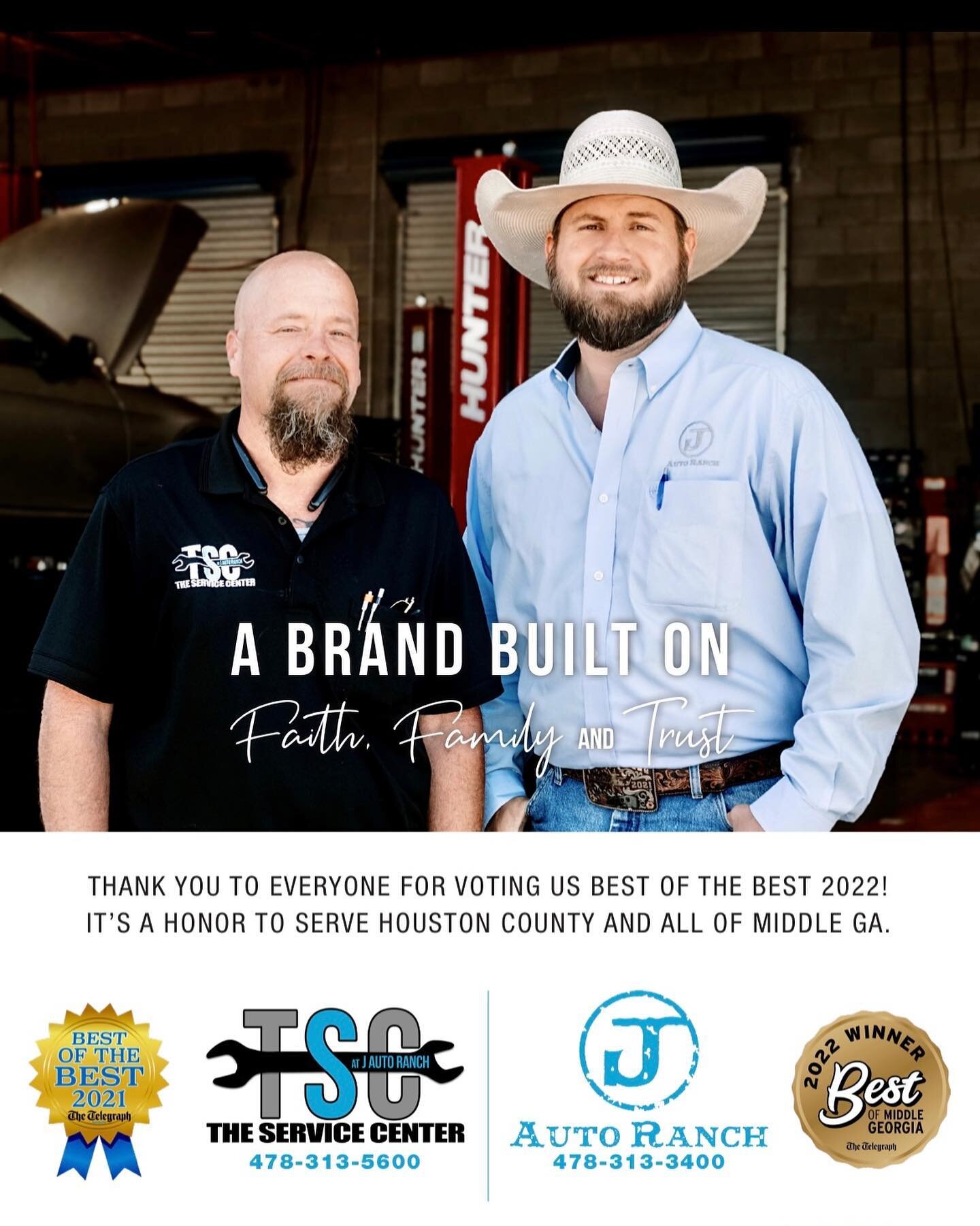 Friends! ✨
We&rsquo;re sharing this pretty Wednesday with some of our favorite local guys from J Auto Ranch and The Service Center! ✨

&lsquo;A brand built on Faith, Family and Trust.&rsquo;

Located at:
1250 S Houston Lake Rd | Warner Robins, GA

ja