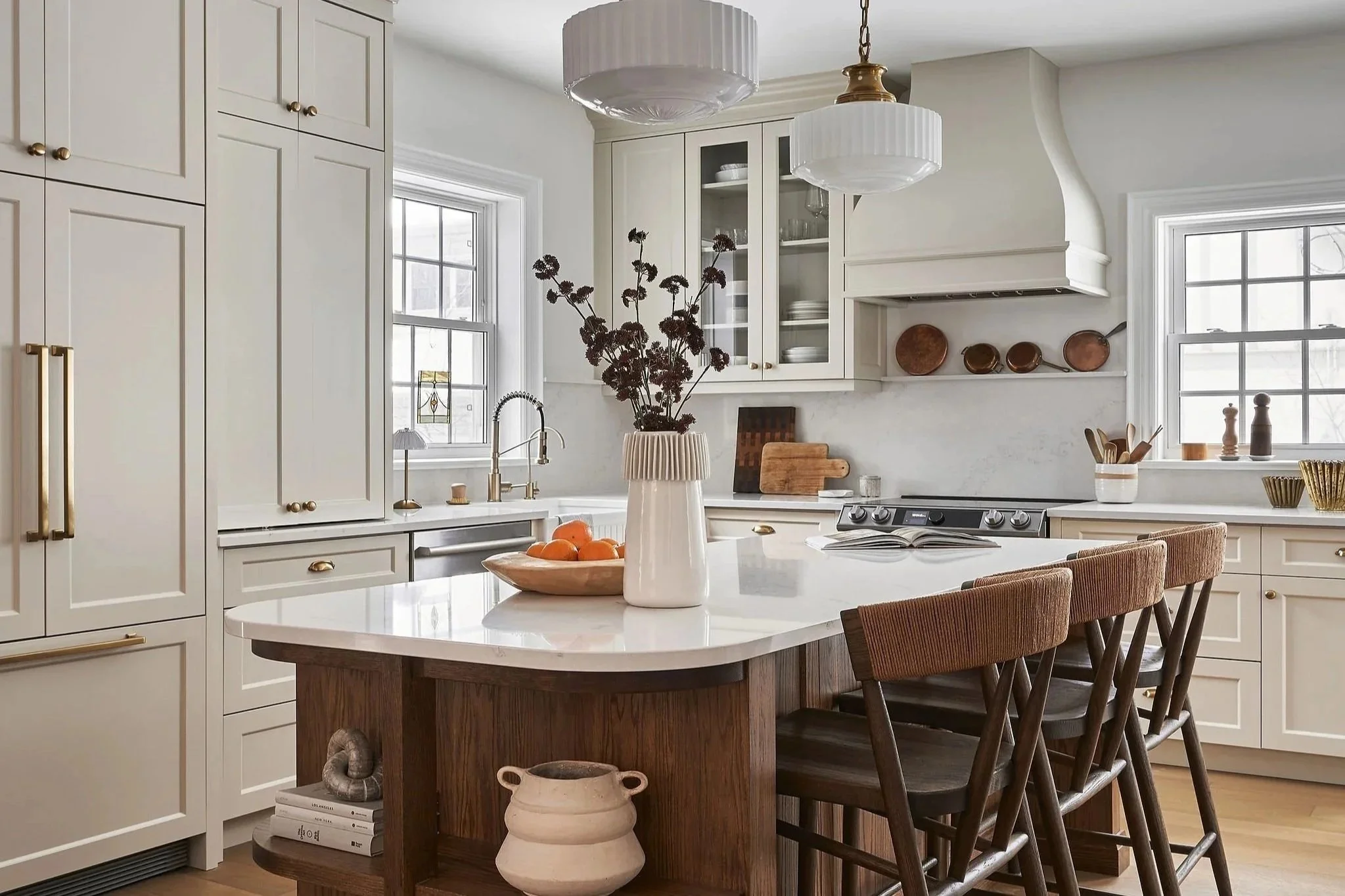 Century home kitchen remodeled featuring bespoke cabinetry by Studio Moffatt in London, Ontario