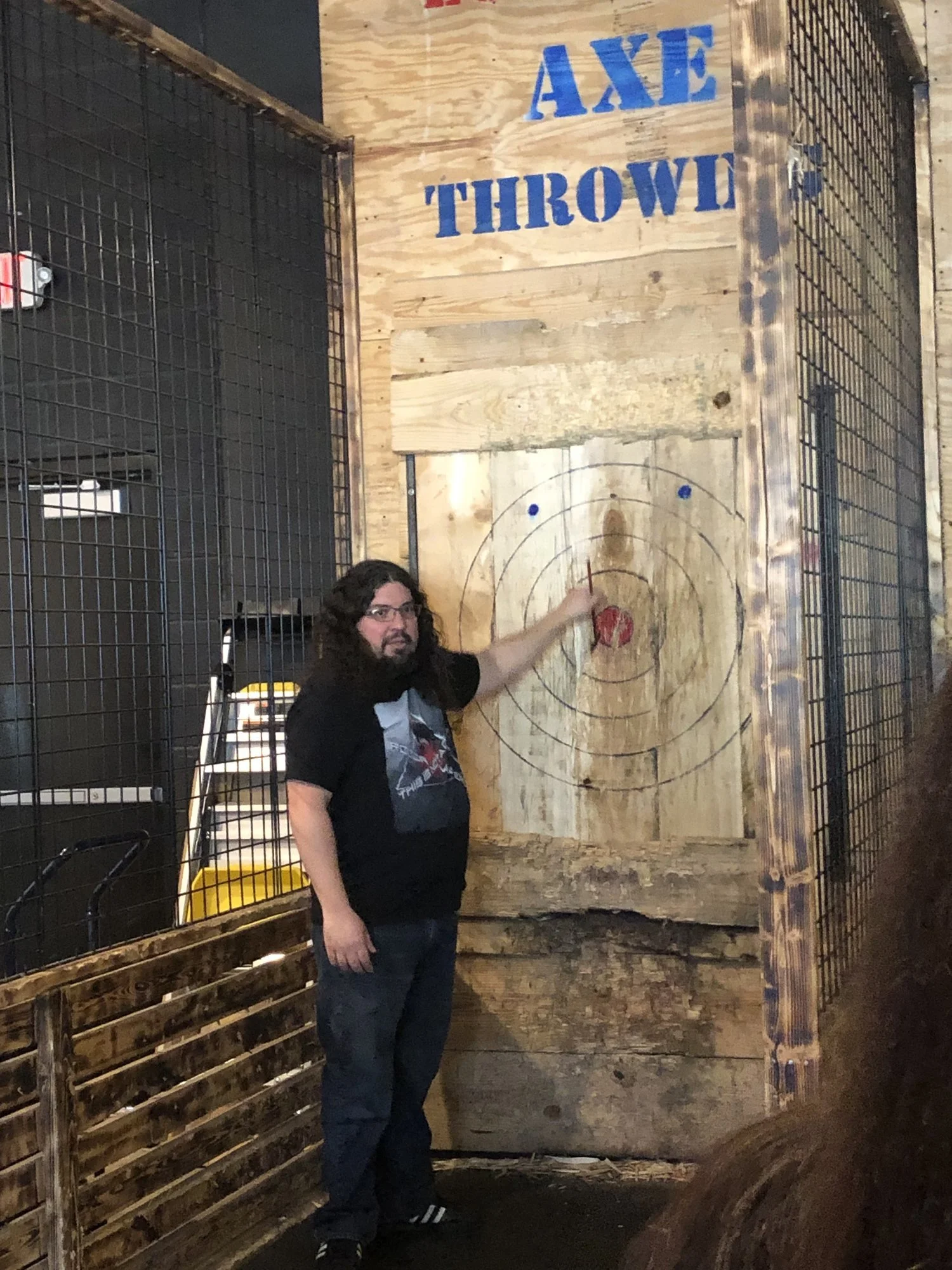 Dustin got his bullseye