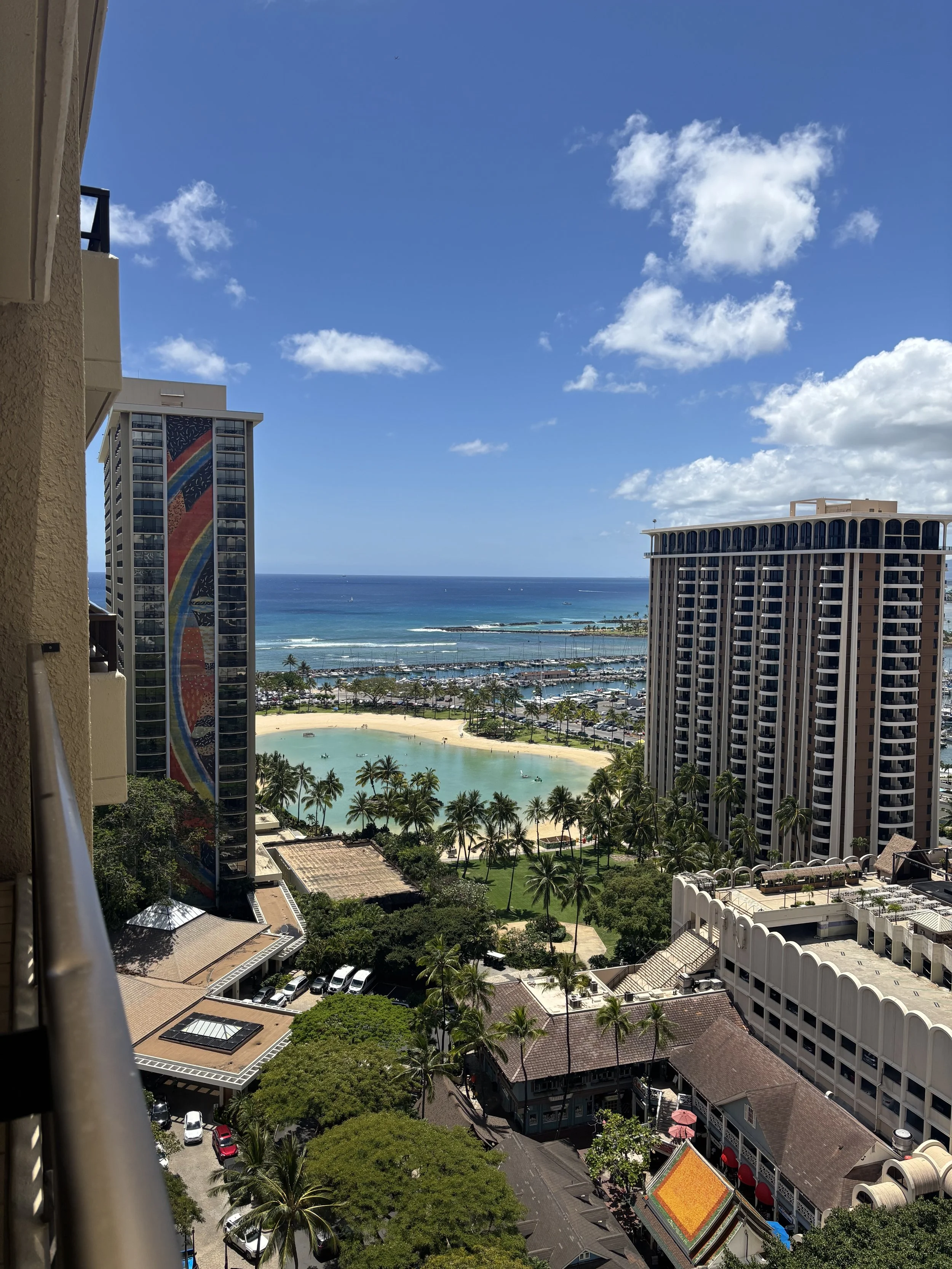 View from hotel room