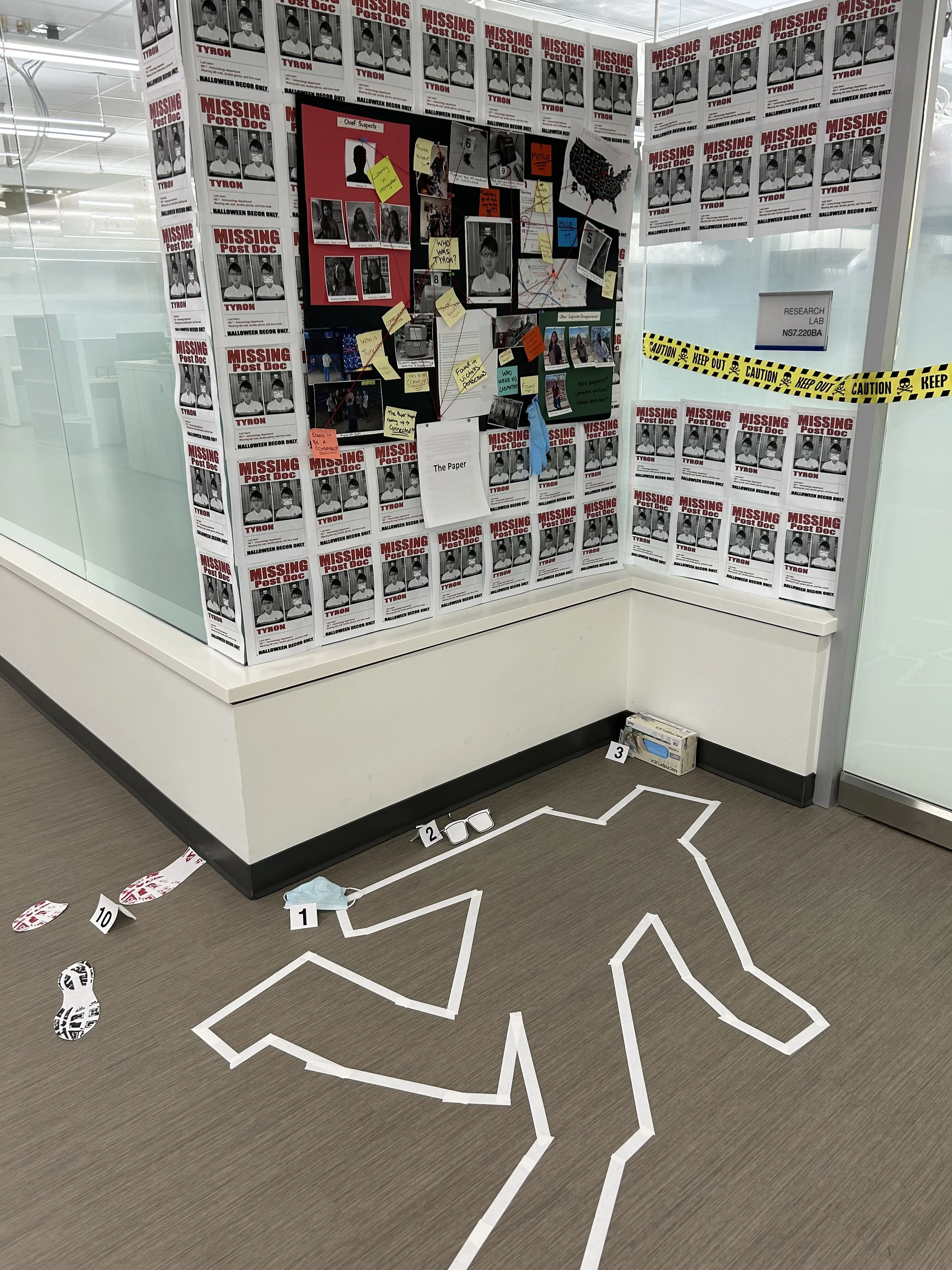 Clues left at the crime scene