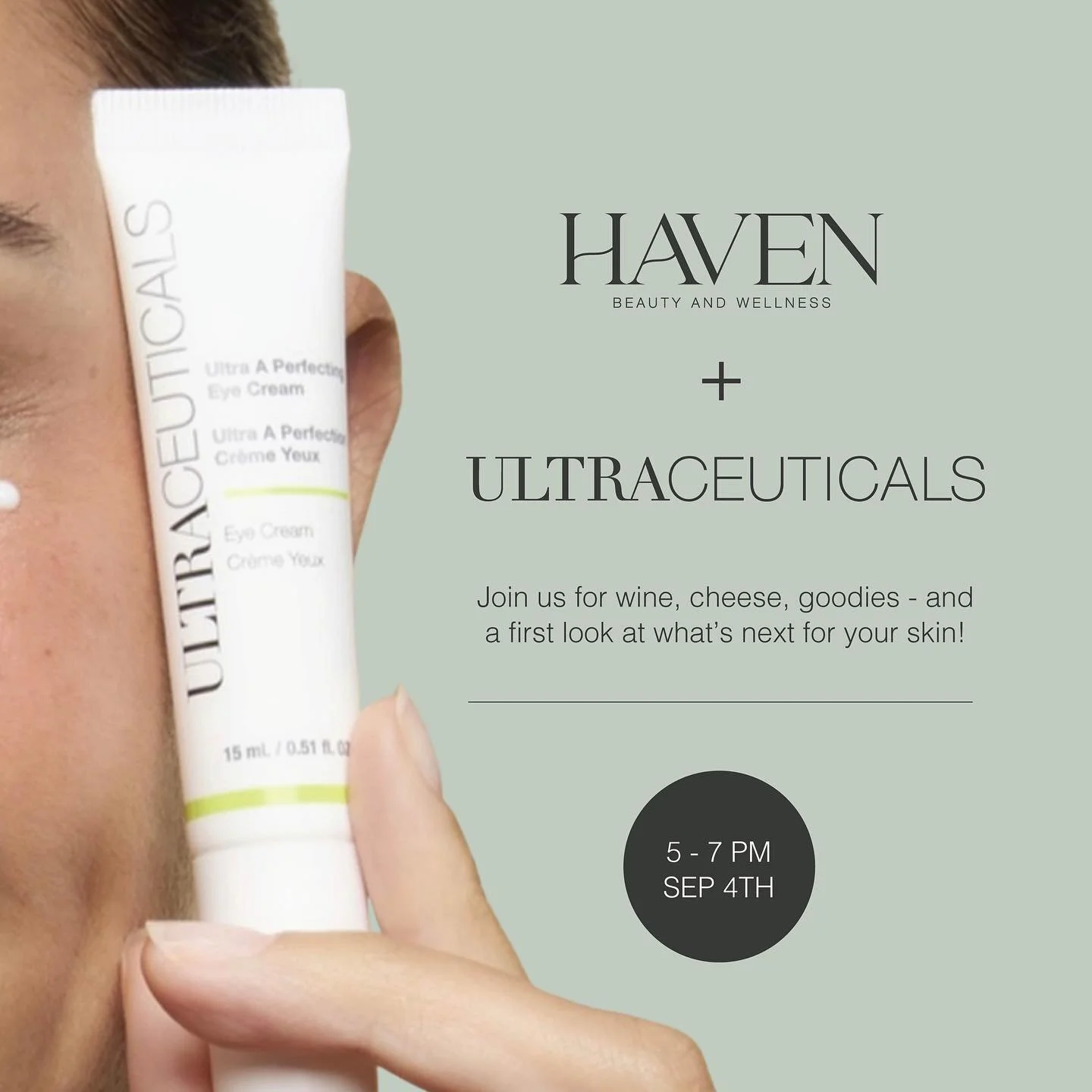You&rsquo;re Invited! 🎉 
A Special Celebration Evening at Haven 💫

Dear friends of Haven,
We&rsquo;re excited to invite you to a special client night on Wednesday, 4th September as we introduce our newest skincare partner &mdash; Ultraceuticals! - 
