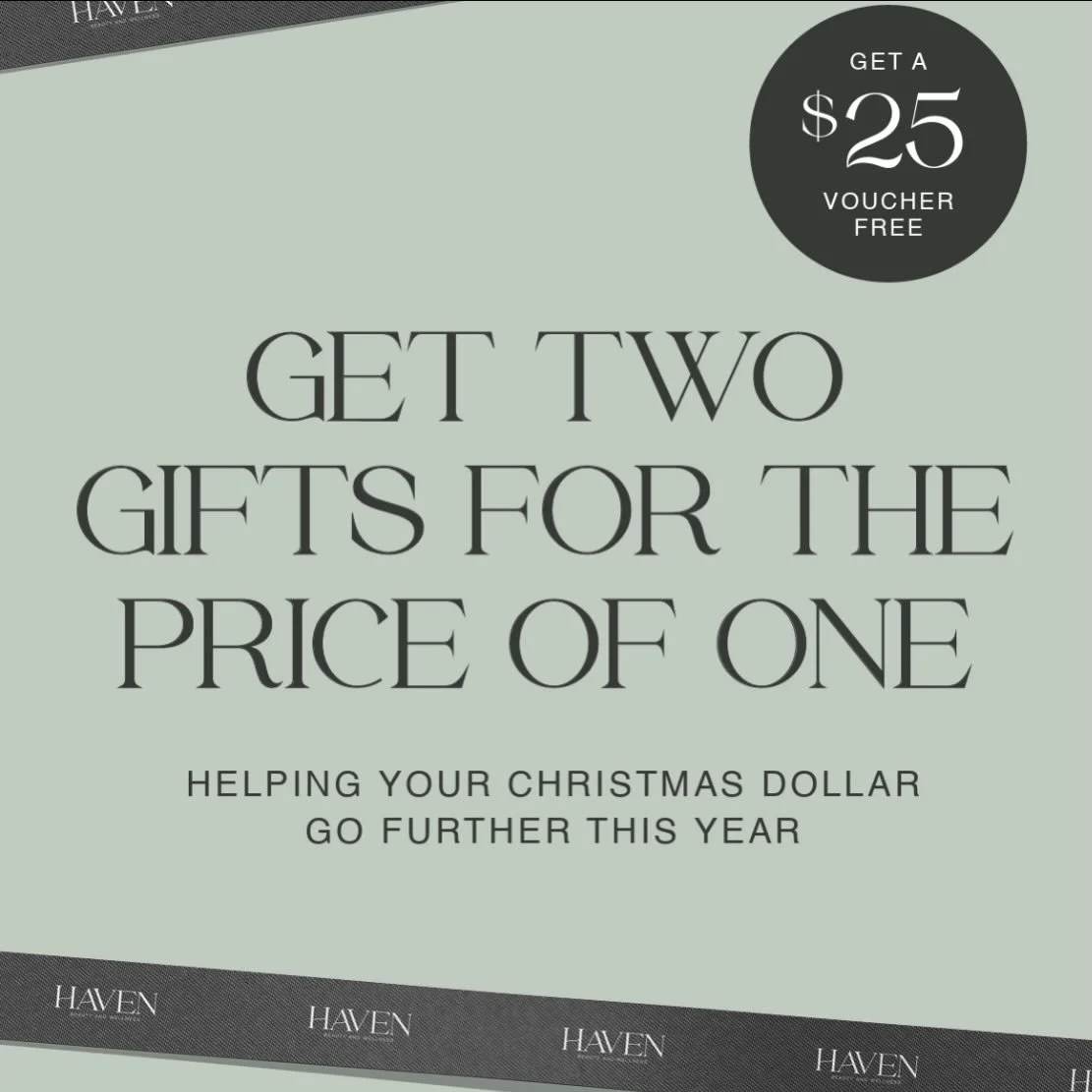 Get two gifts for the price of one and stretch your Christmas dollar further this year! 🎄Purchase a $125 voucher and receive an additional $25 voucher absolutely free! 💝

* The $25 vouchers are valid from January to February 2026 and can be used fo