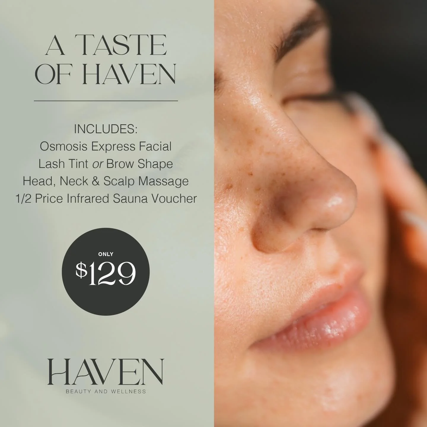 Mother&rsquo;s Day is just around the corner! 

Treat your mum with our &ldquo;Taste of Haven&rdquo; package. 

The special woman in our life give so much of themselves every day, making this the perfect time to give back. What better way to show you