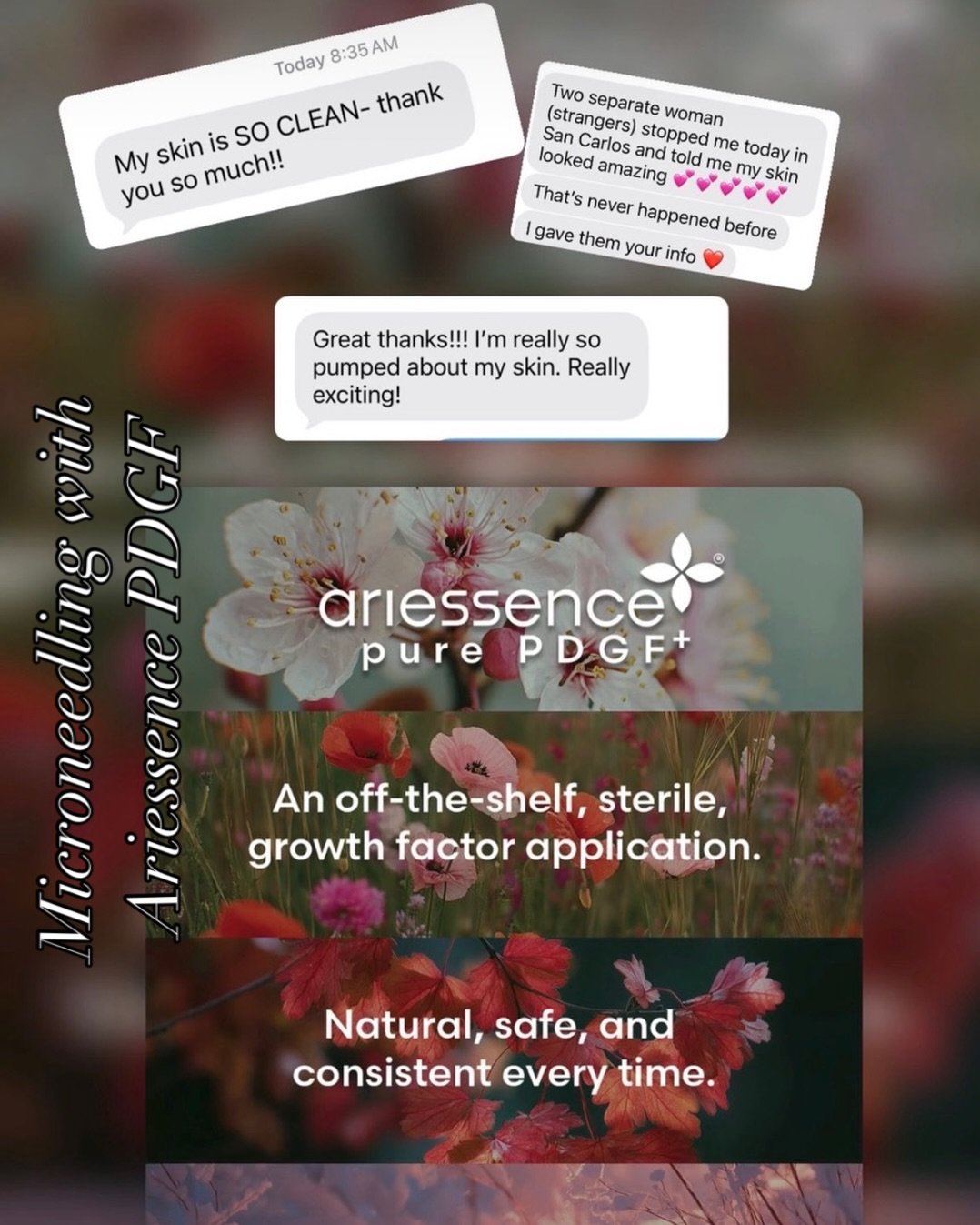 Are you a candidate? This FDA approved application of pure Platelet Derived Growth Factors (100K-300k) more than a blood draw is the precursor to new collagen. Great for glow, tightening, acne scarring, uneven skin tone, redness and pigmentation.  #a