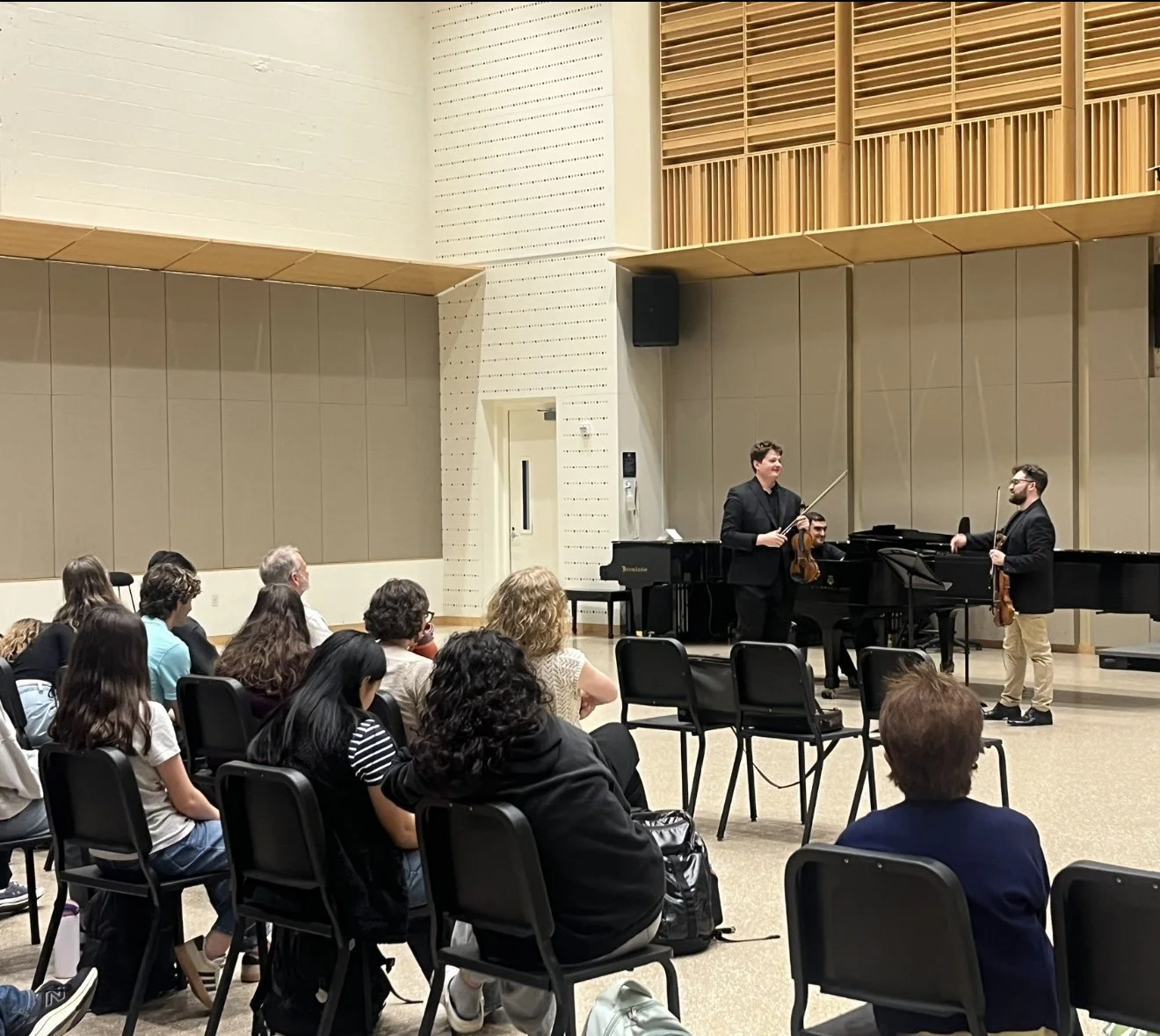 William Shaub gives a masterclass at Penn State University in 2026